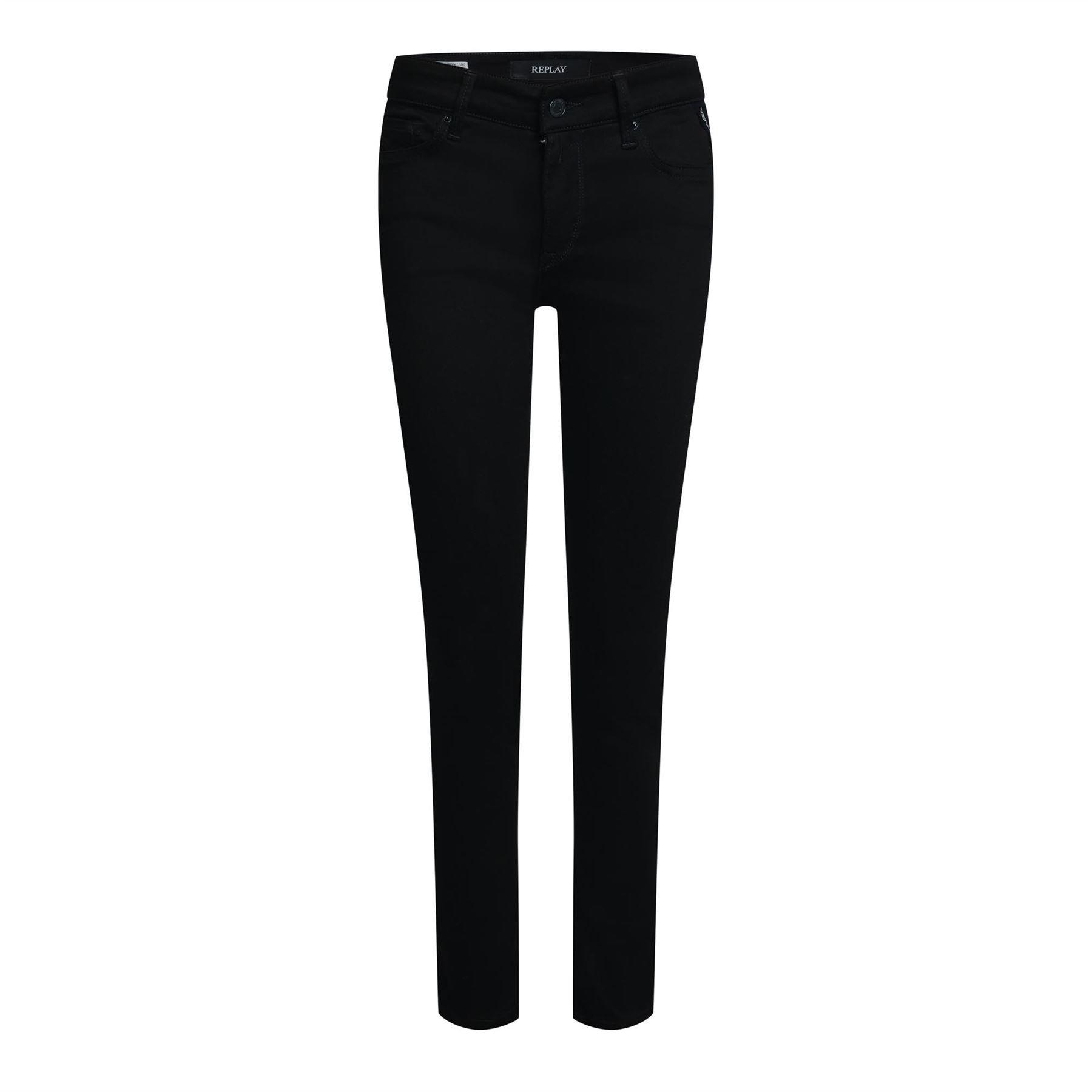 Replay New Luz Skinny-Fit Jeans - Black - Size 25S