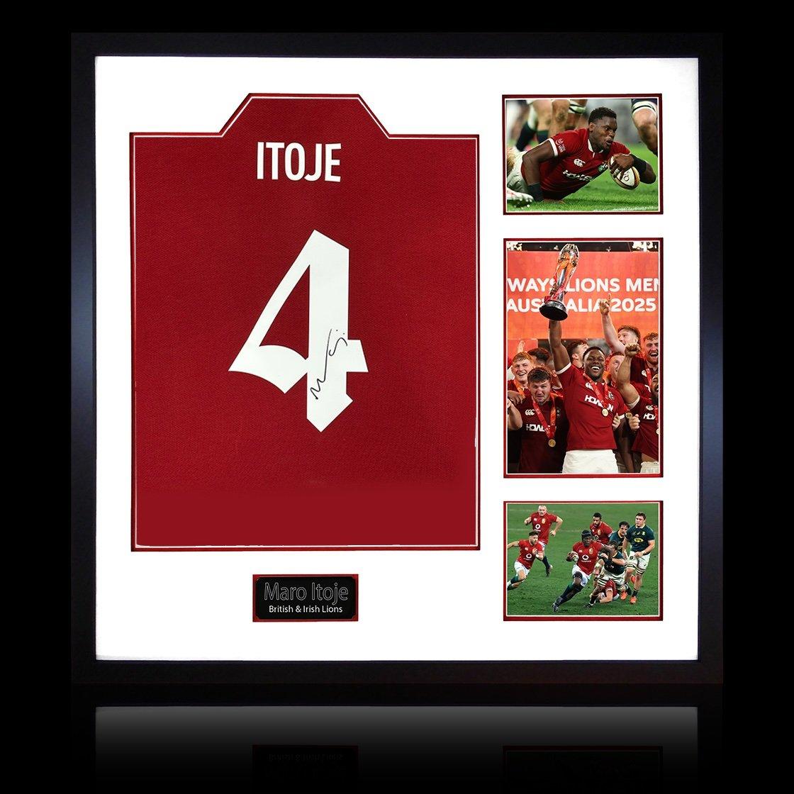 Red - The Fan Cave - Maro Itoje Signed British & Irish Lions 2025 Shirt