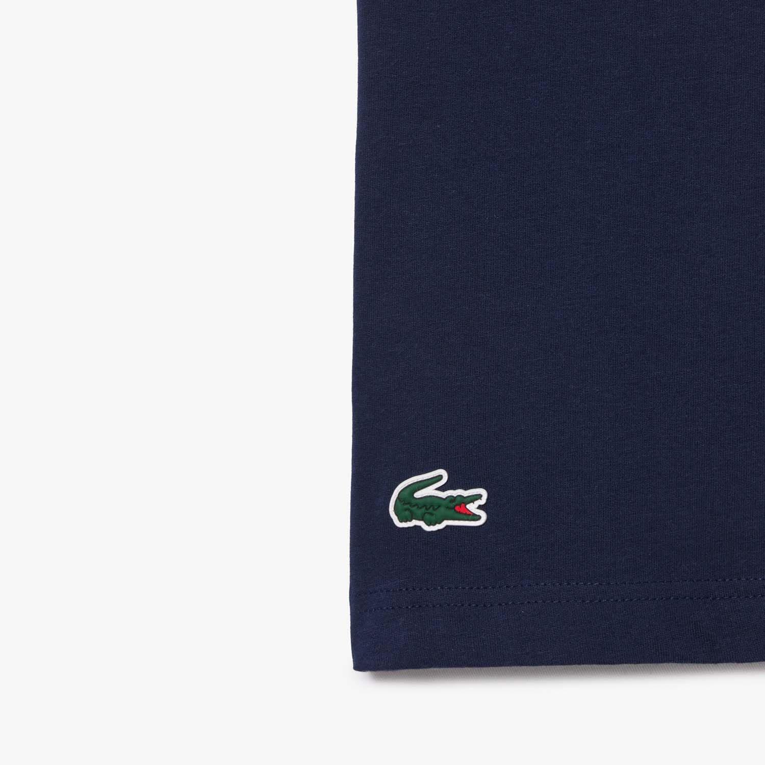 Blue - Lacoste - Roland-Garros Edition Ultra Dry Tennis T-Shirt - 3