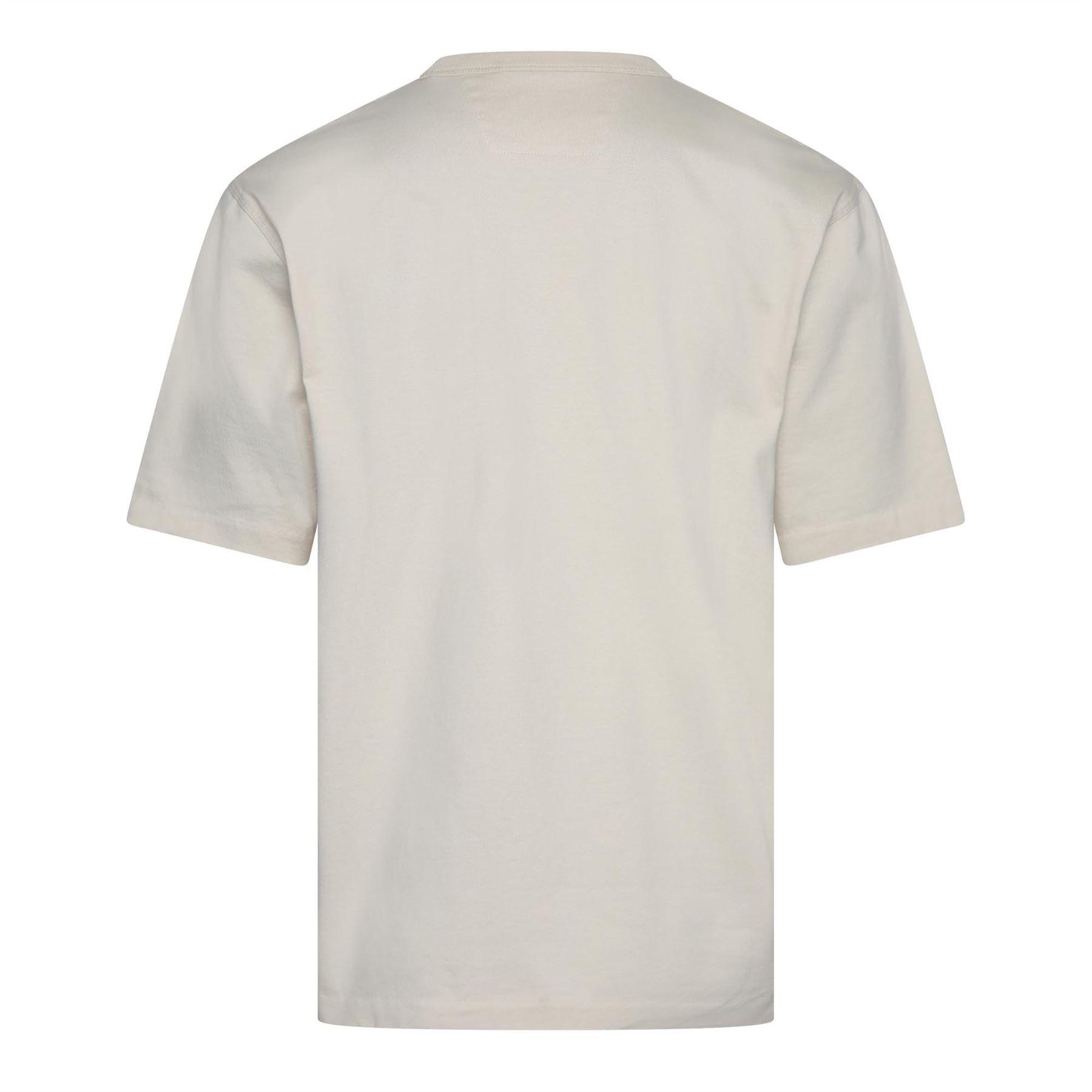 Cream - CP Company - 30/2 Jersey Twisted Logo T-Shirt - 2