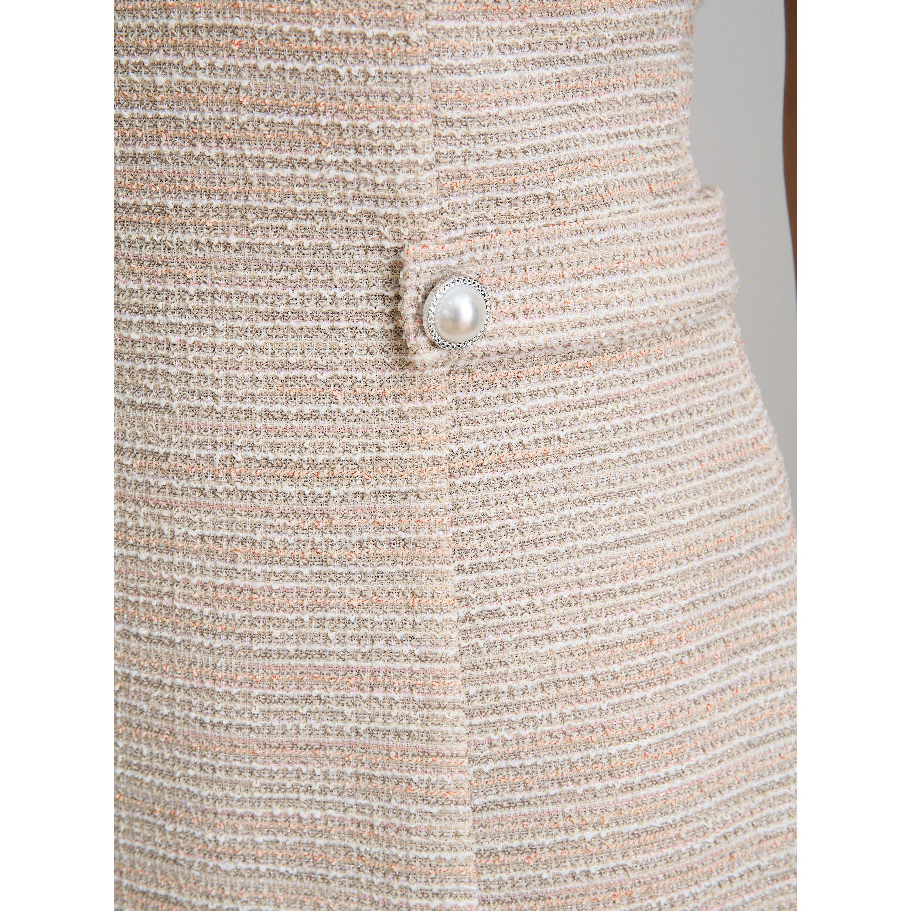 Pink - Gina Bacconi - Nara Boucle A Line Dress - 6