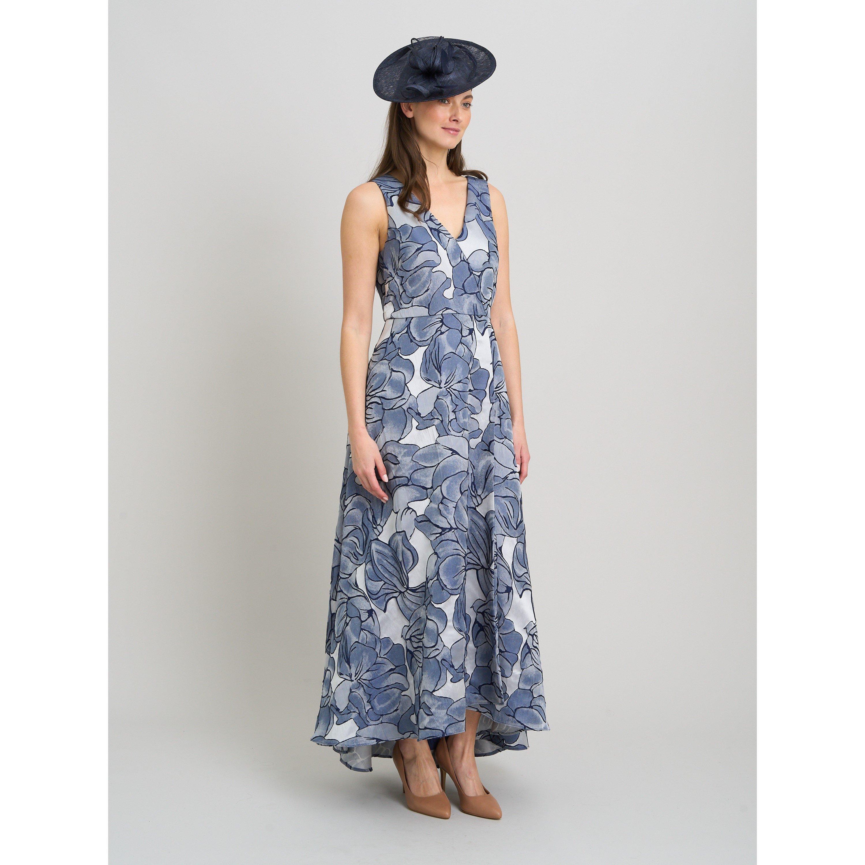 Blue - Gina Bacconi - Montana Jacquard Dress - 7