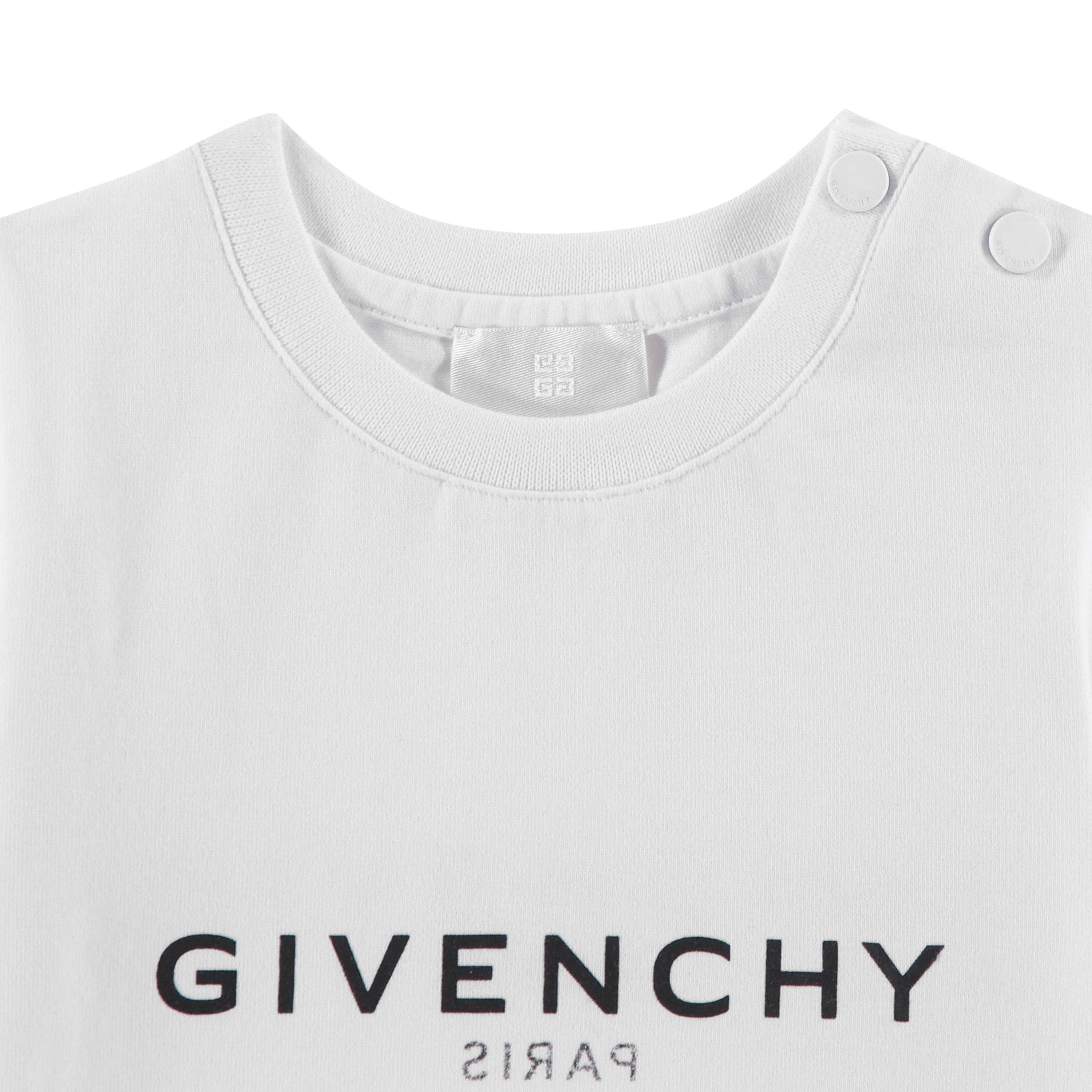White 10P - GIVENCHY - Kids' Logo Regular Fit T-Shirt - 3