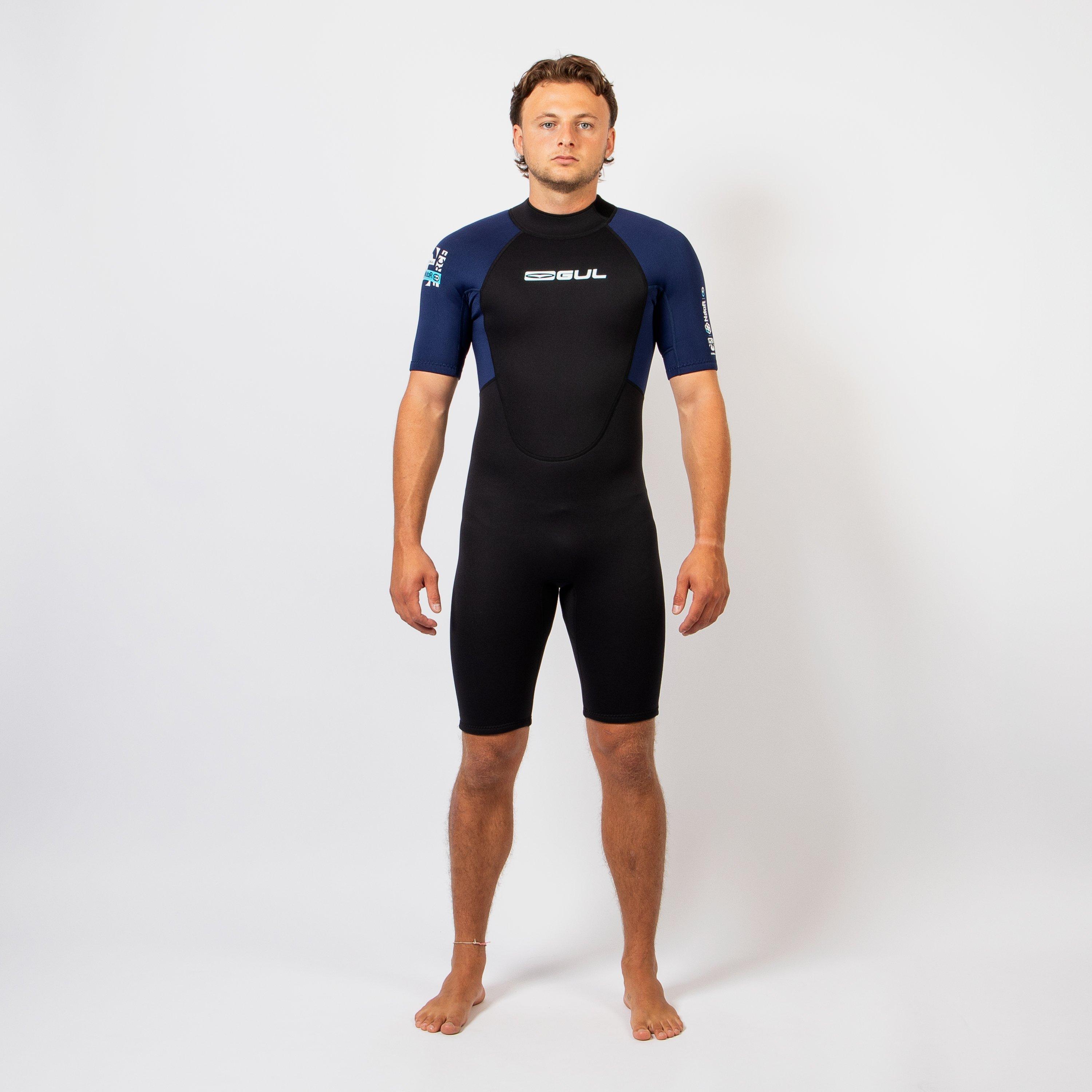 Black/Navy - Gul - G-FORCE 32 NATUR FLATLOCK SHORTY WETSUIT - 1