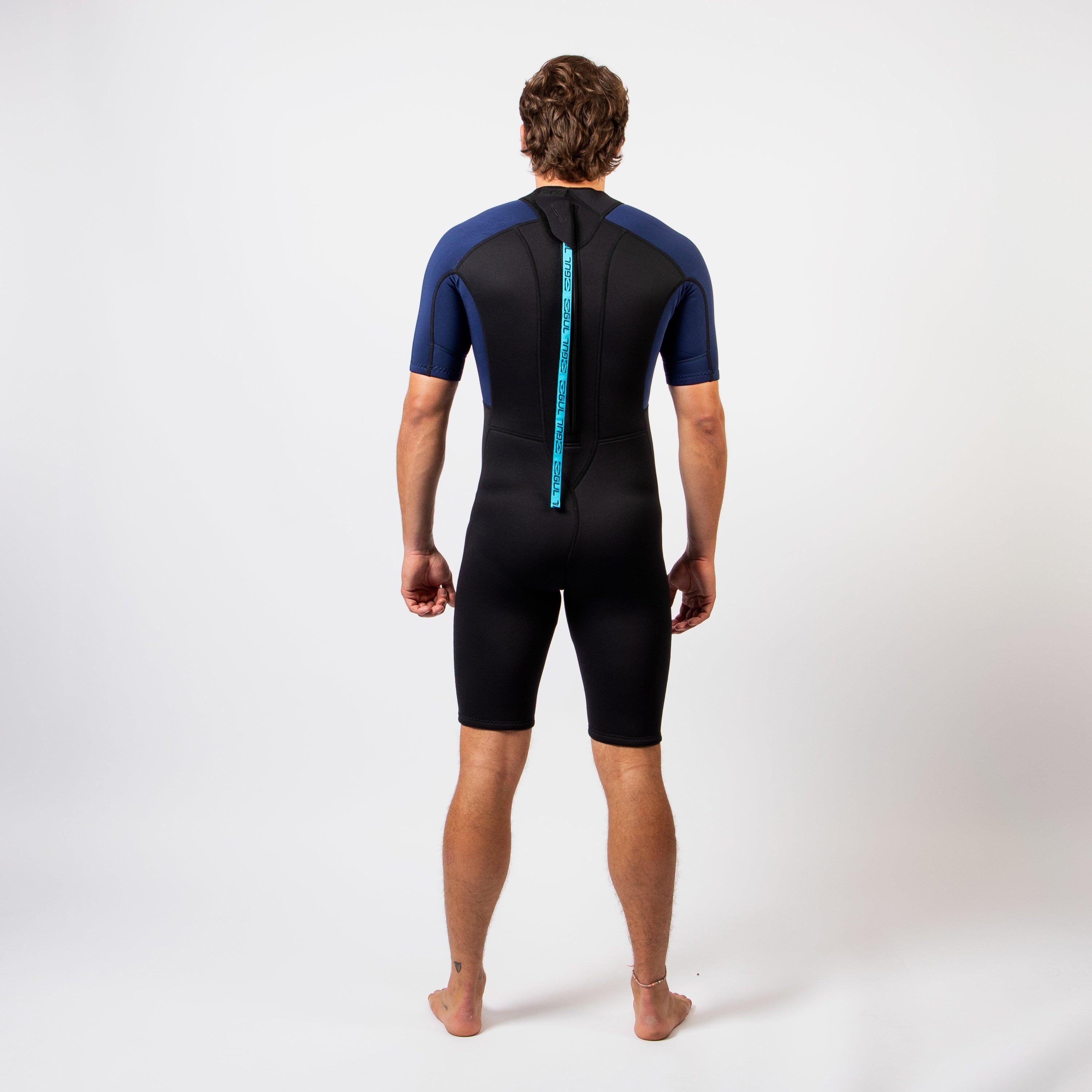 Black/Navy - Gul - G-FORCE 32 NATUR FLATLOCK SHORTY WETSUIT - 2