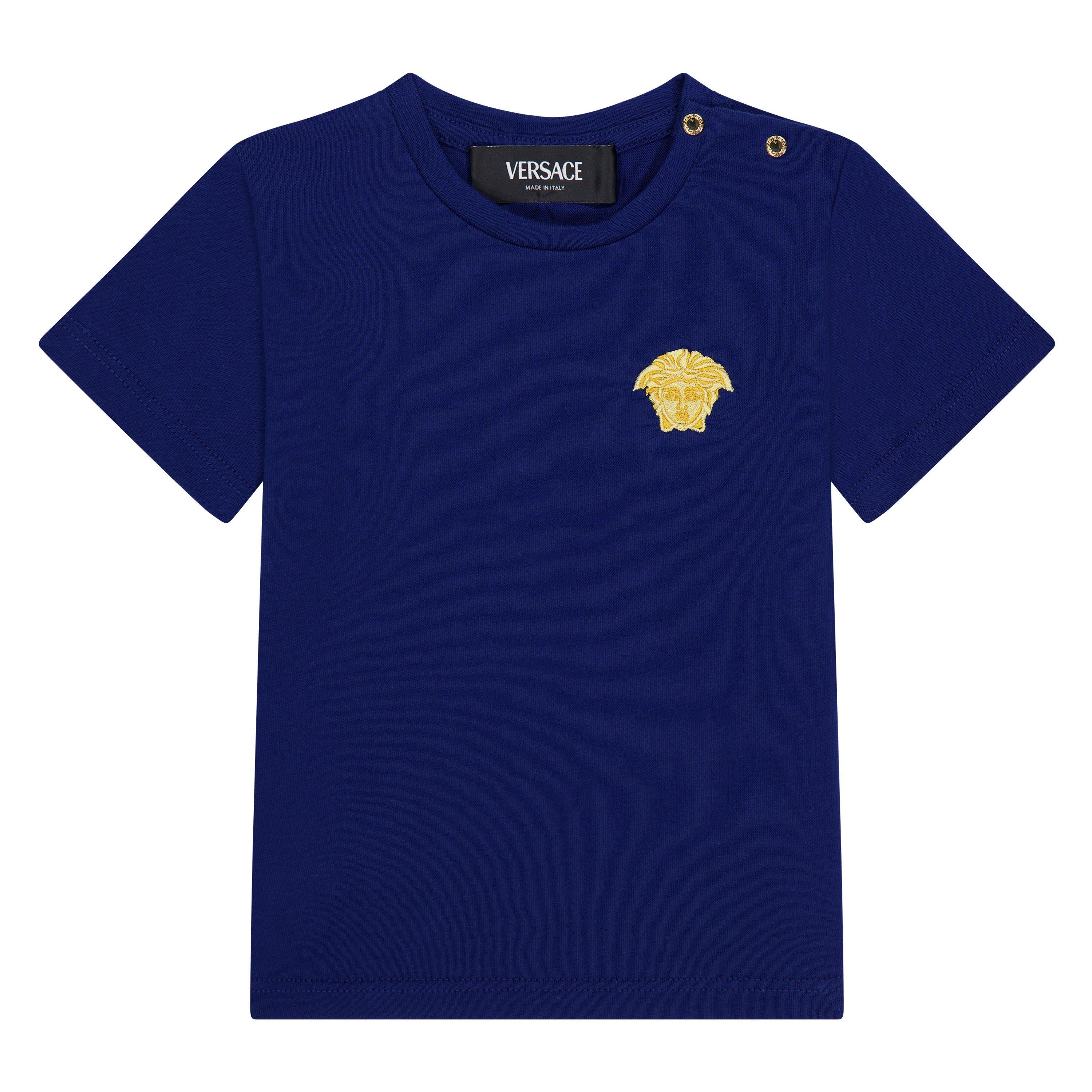 Versace Unisex Kids' Small Logo Regular Fit T-Shirt