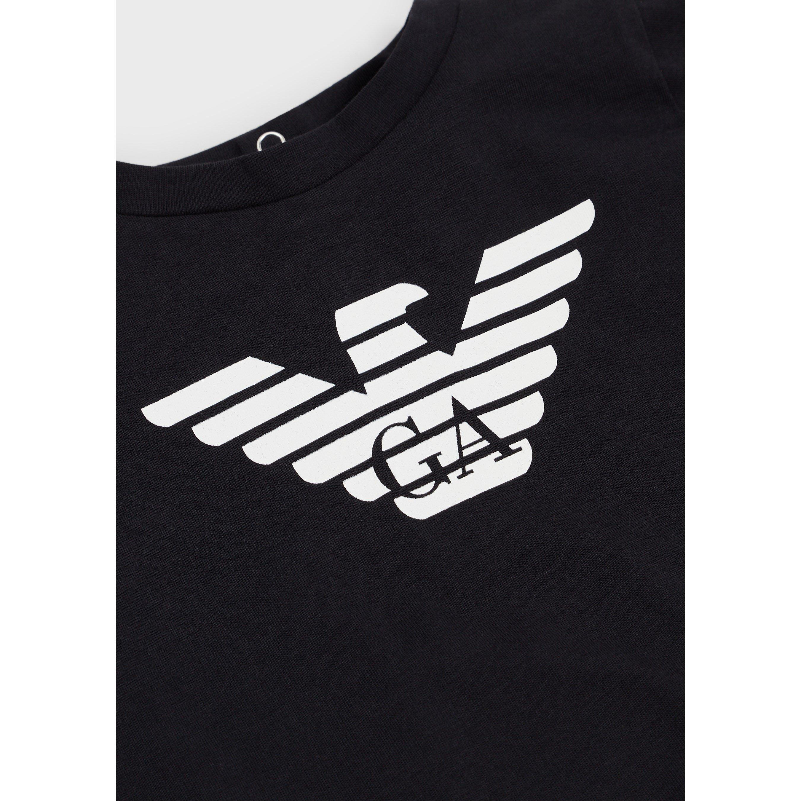 Black 0975 - Emporio Armani - Boys Eagle Logo T-Shirt - 3