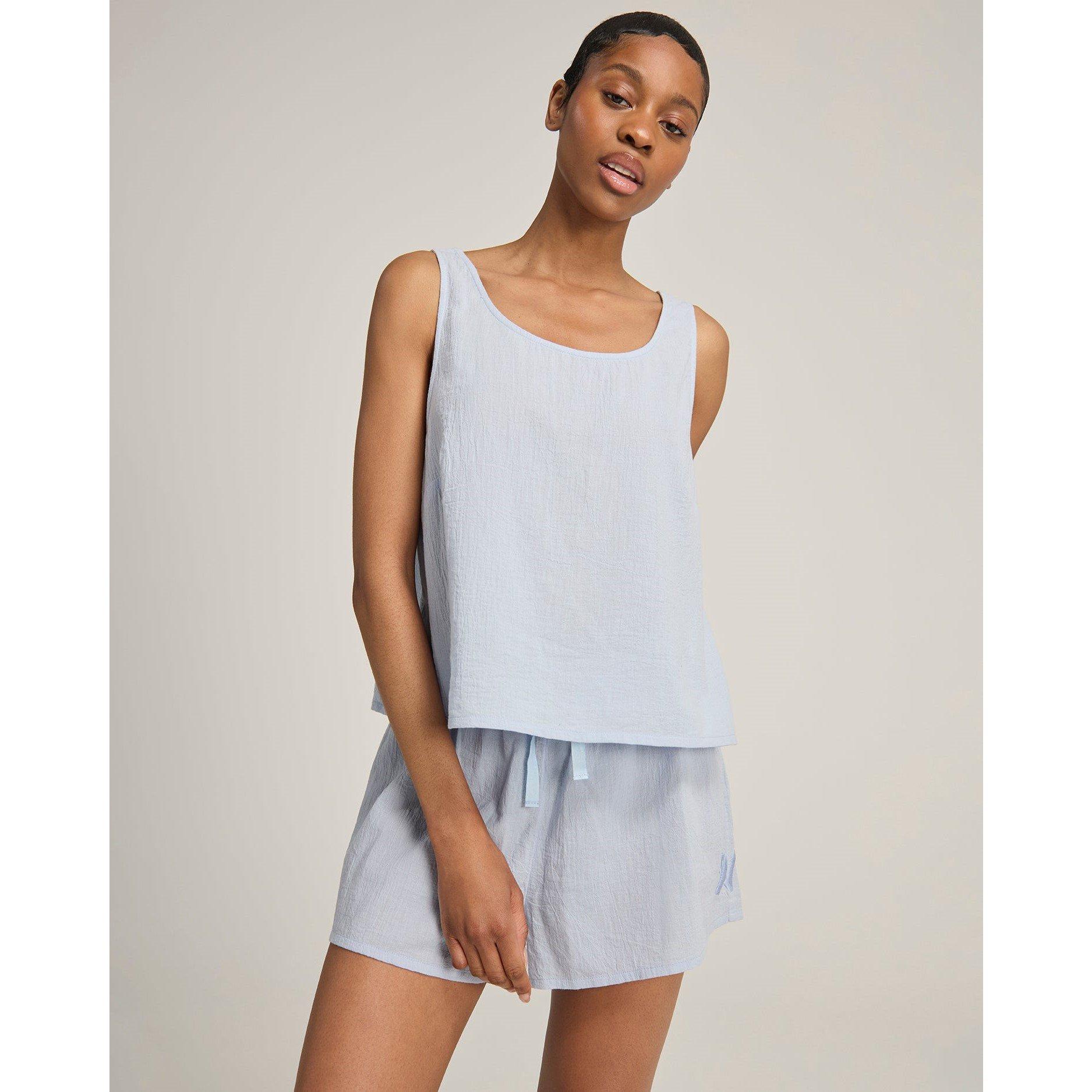 Nudea TANK ORGANIC COTTON GAUZE - Sky - M