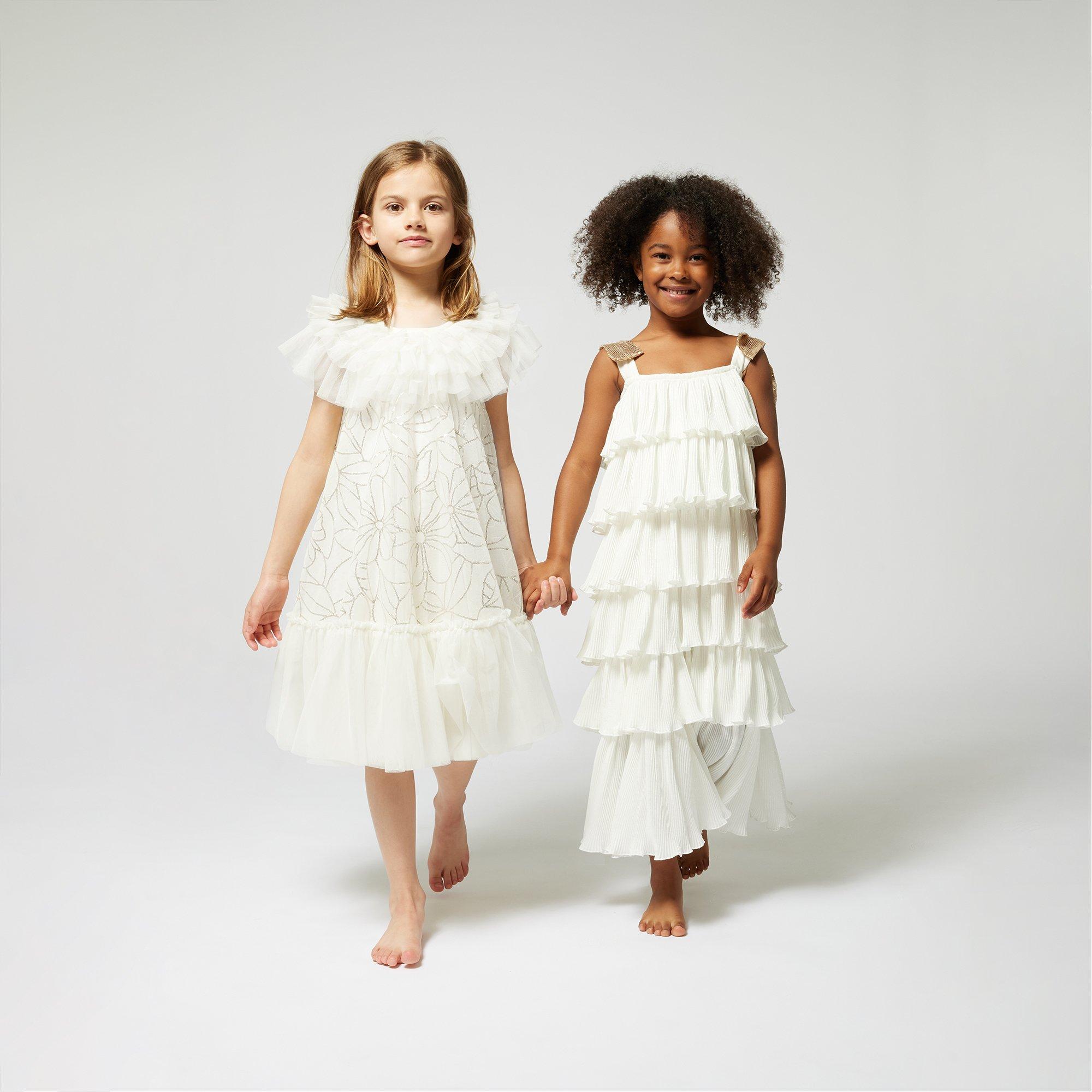 Ivory 121 - Billieblush - Kids' Ruffle Maxi Dress - 3