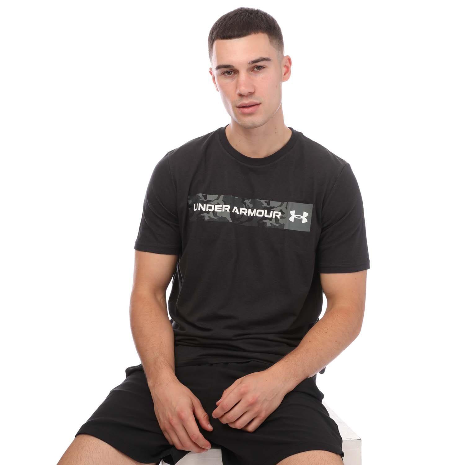 Black - Under Armour - Camo Chest Stripe Short Sleeve - 5