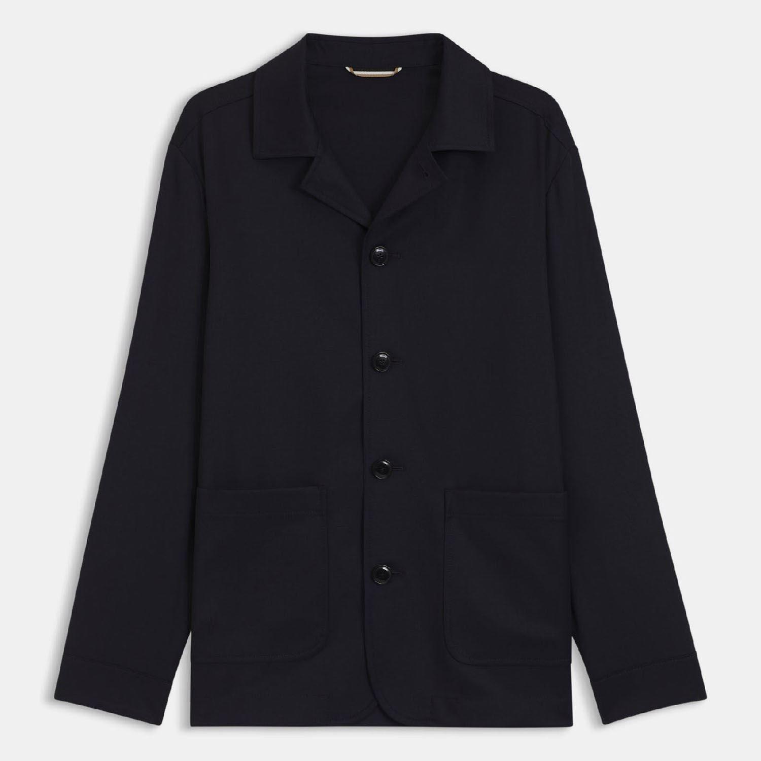 Dark Blue - Boss - H-Carper-2PP-253 Relaxed Fit Overshirt - 1