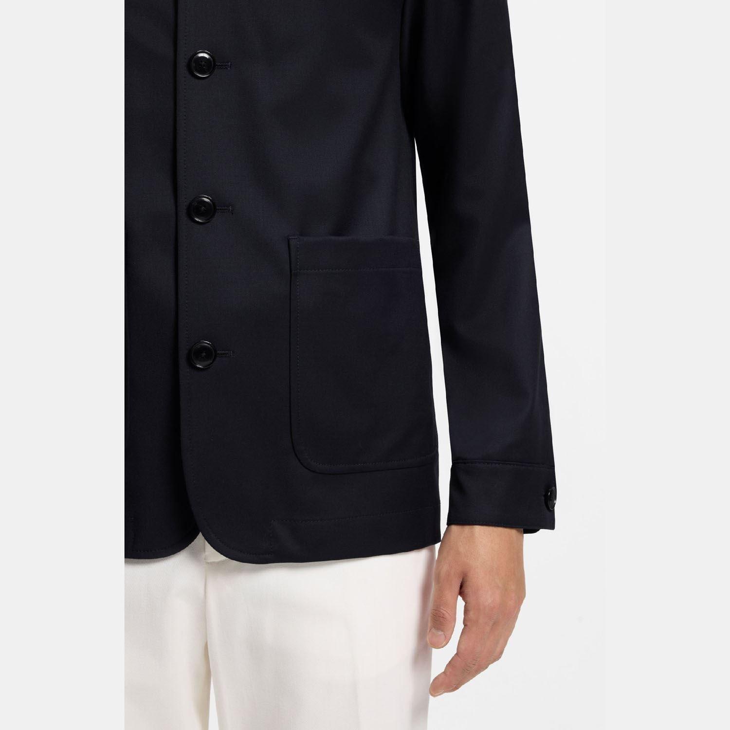 Dark Blue - Boss - H-Carper-2PP-253 Relaxed Fit Overshirt - 6