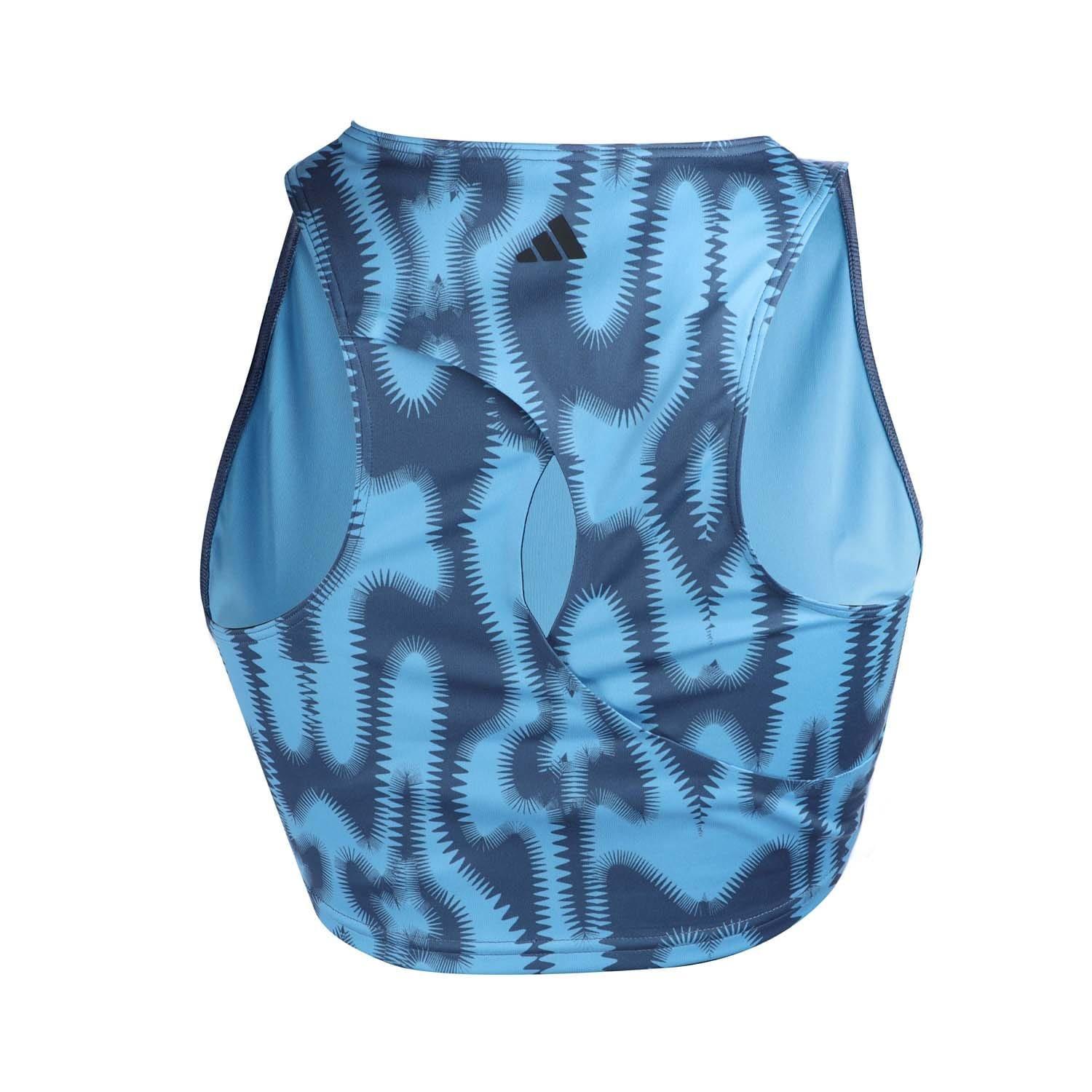 Blu - adidas - Yoga Studio Printed Tank Top - 2