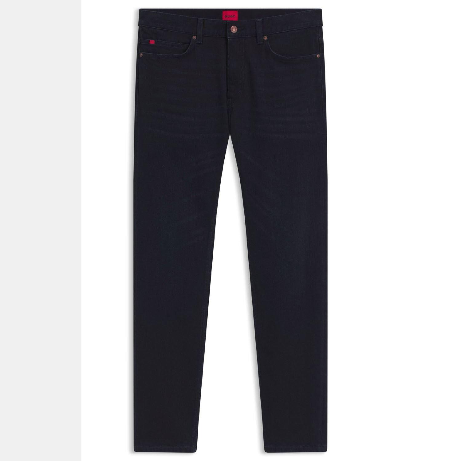 Dark Blue - Hugo - 708 Slim-Fit Jeans in Comfort Stretch Denim - 1