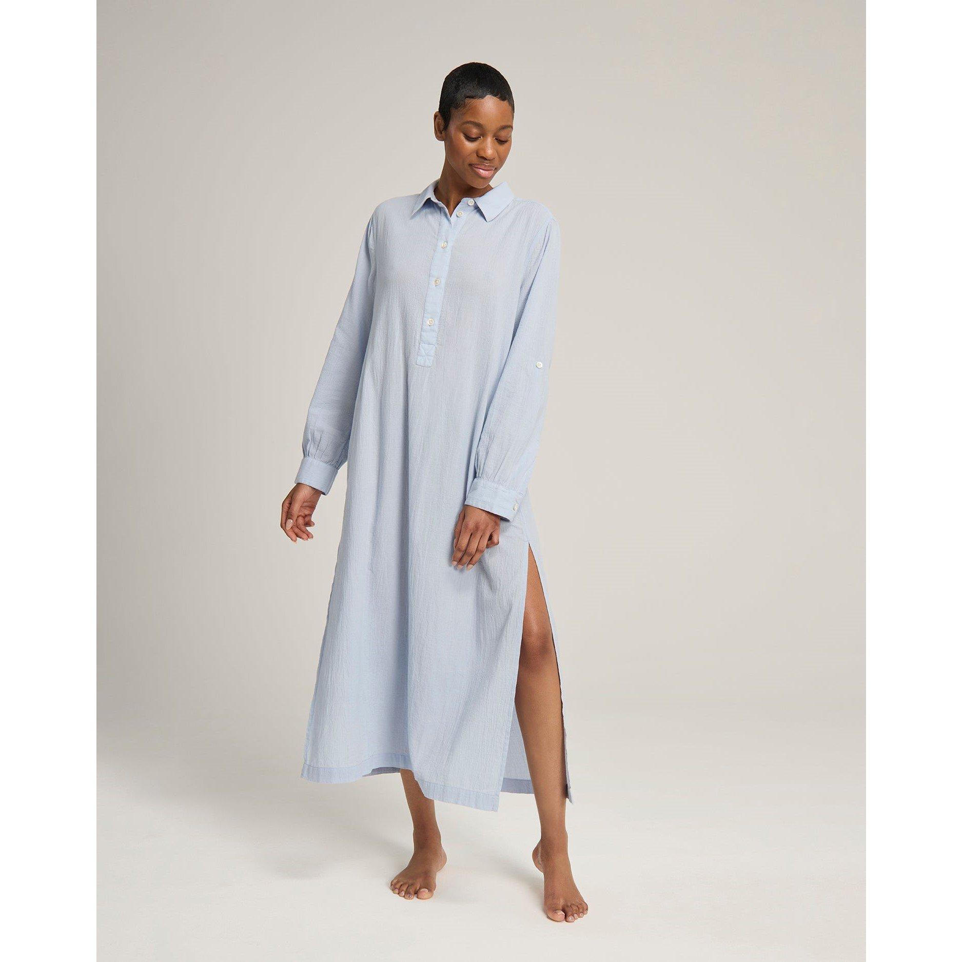 Sky - Nudea - MAXI SHIRT ORGANIC COTTON GAUZE - 2