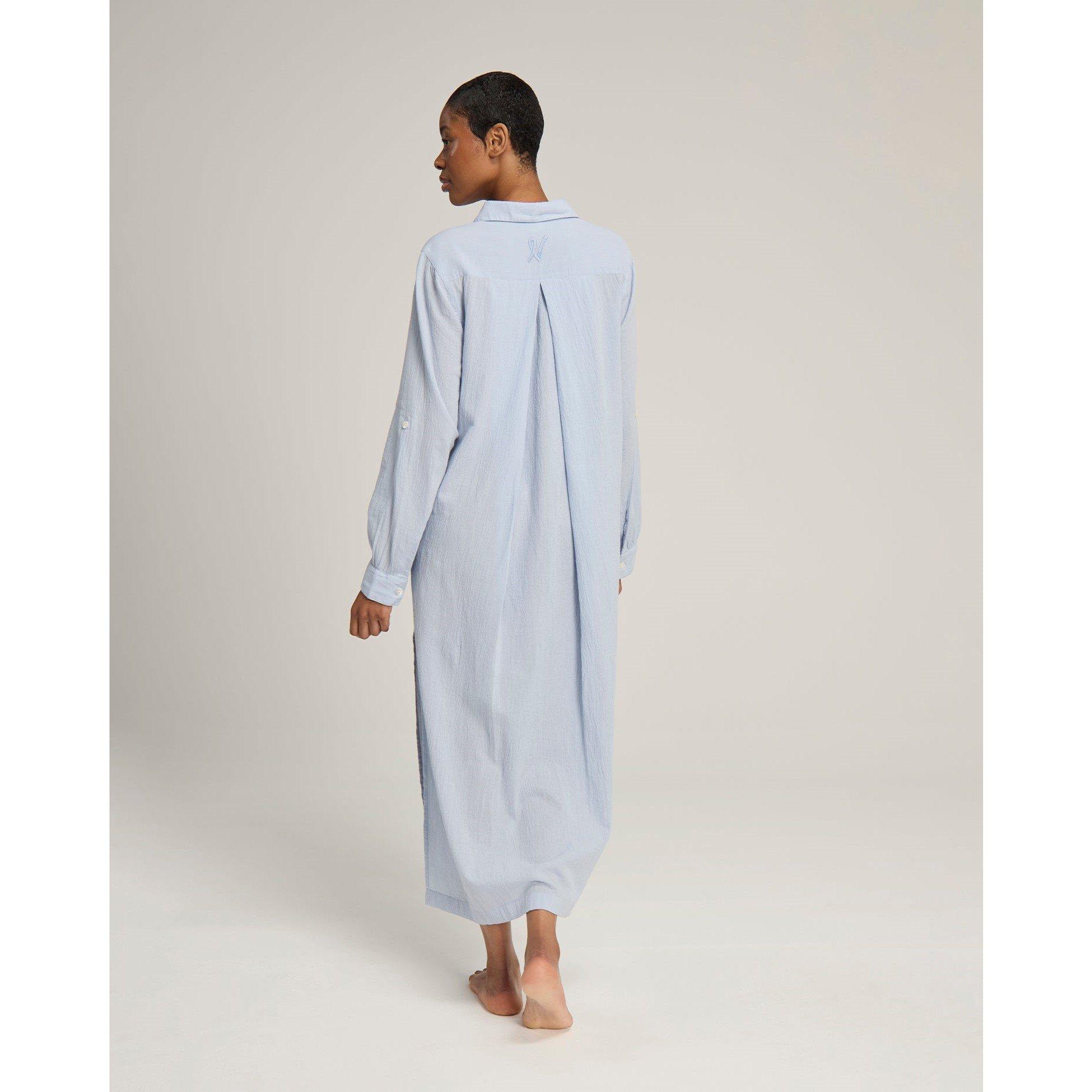 Sky - Nudea - MAXI SHIRT ORGANIC COTTON GAUZE - 4