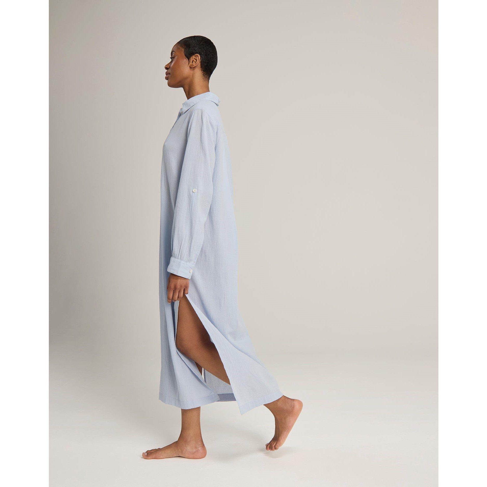 Sky - Nudea - MAXI SHIRT ORGANIC COTTON GAUZE - 5