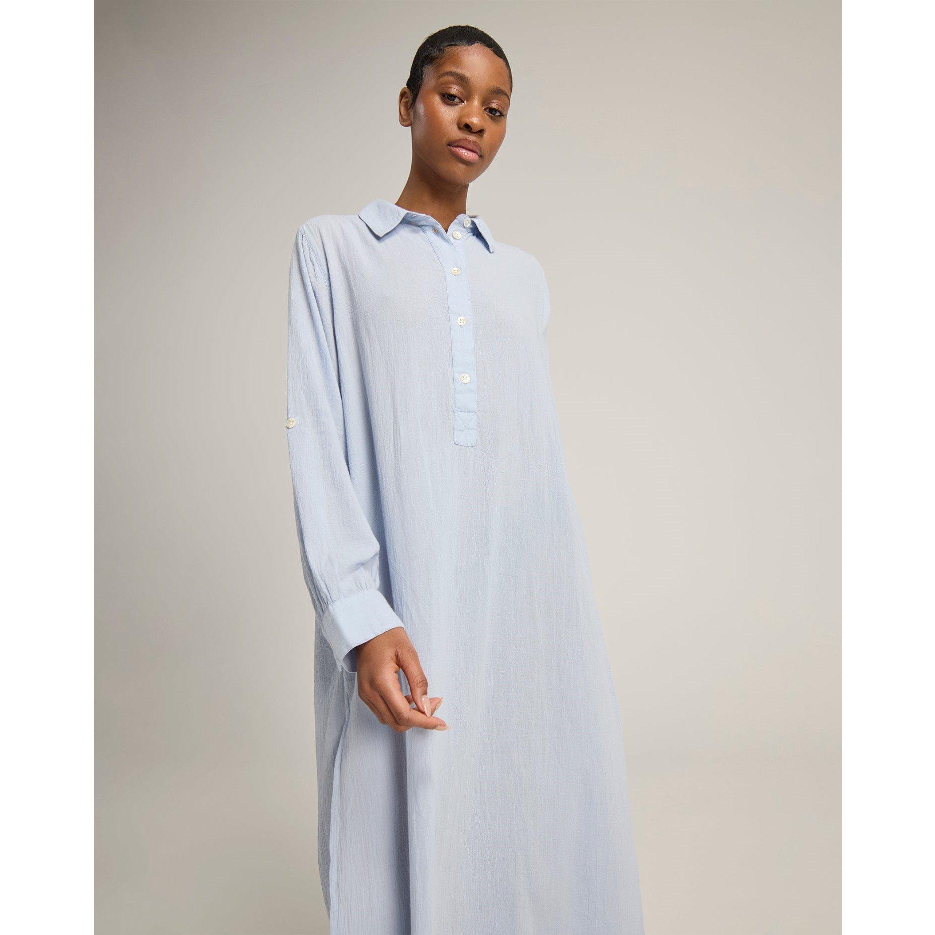 Sky - Nudea - MAXI SHIRT ORGANIC COTTON GAUZE - 5