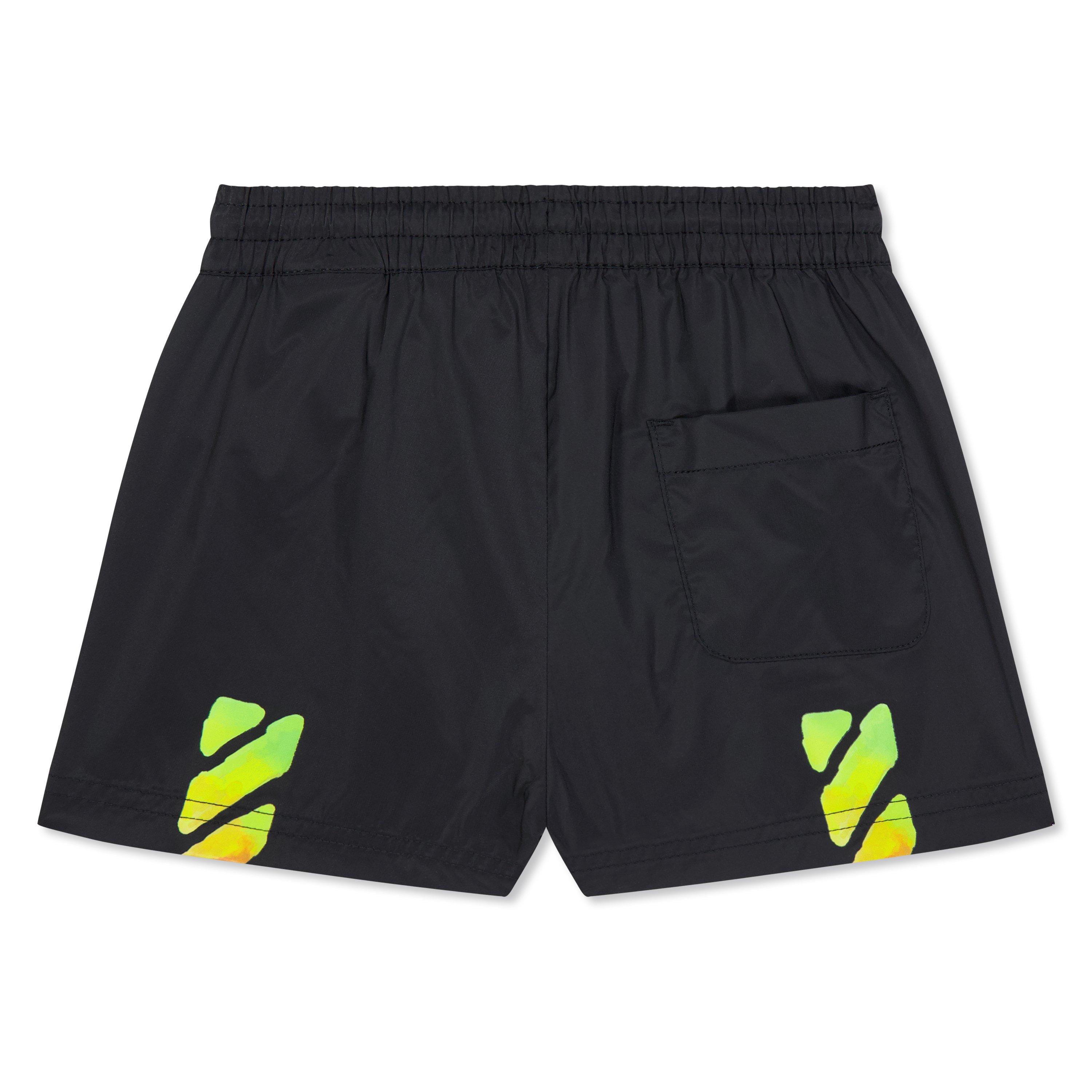 Black/Multi - Off White - Kids Beach Boxer Shorts - 2