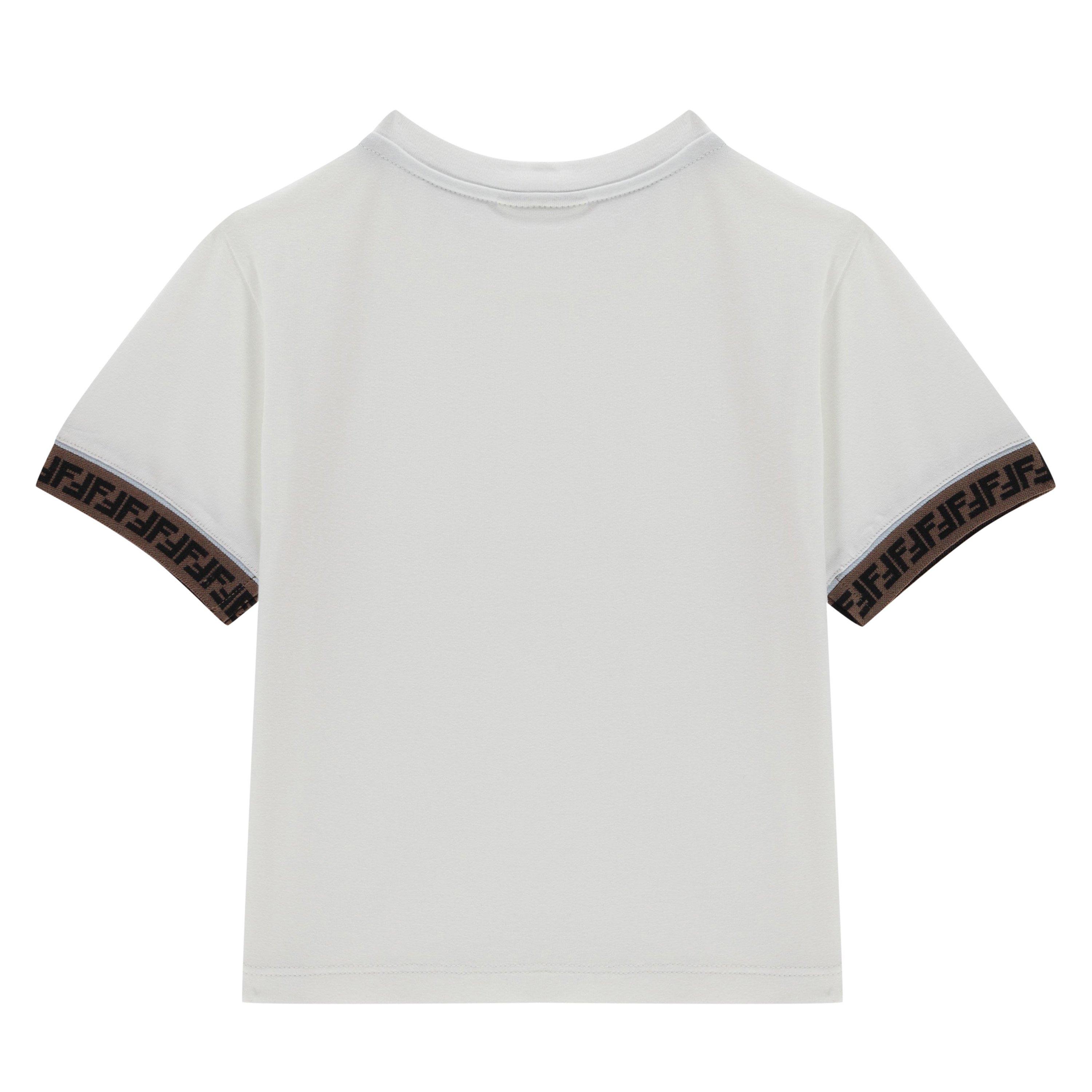 White F0TU9 - Fendi - Ff Sleeve T Shirt Infants - 2