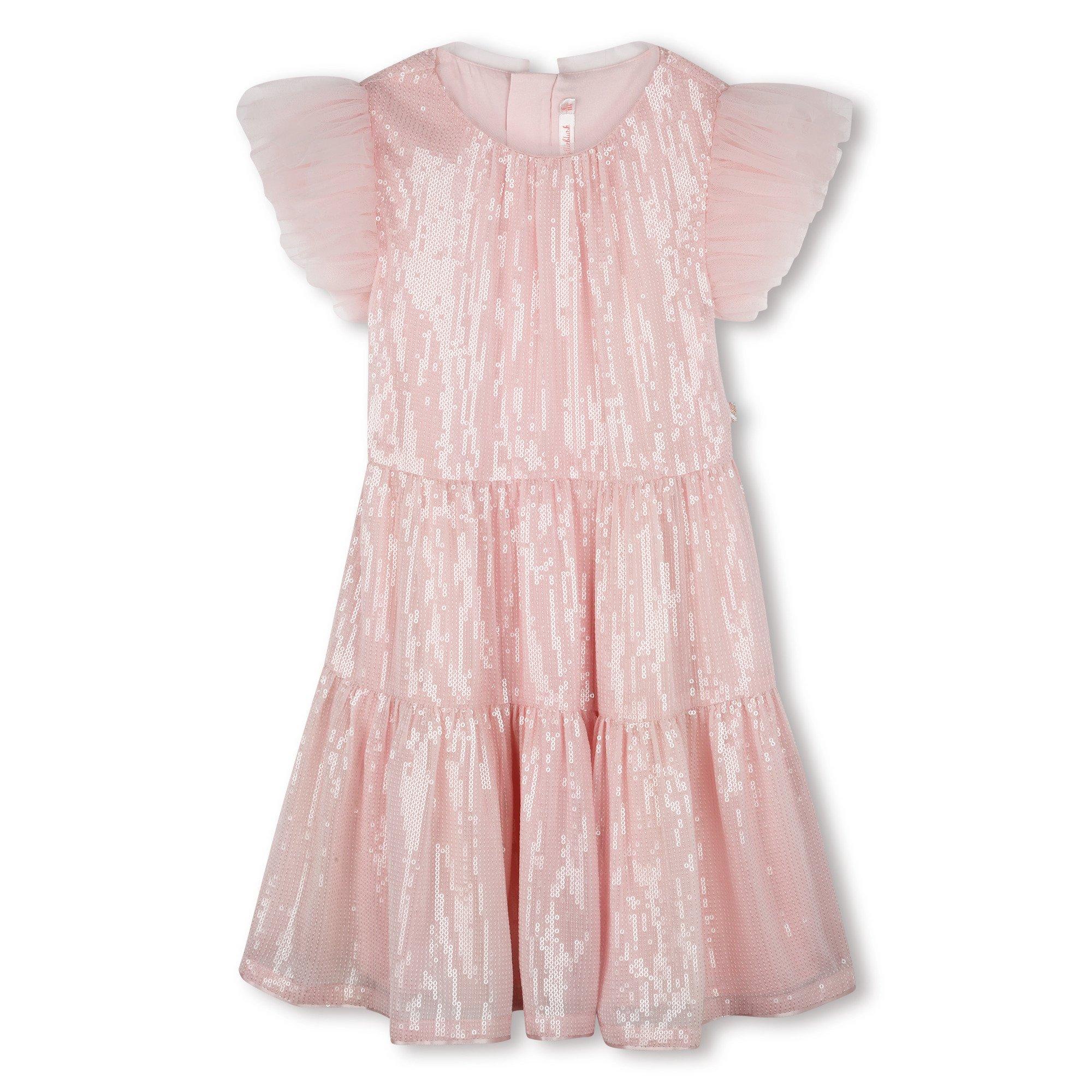 Pale Pink 45X - Billieblush - Kids' Glitter Peplum Dress - 1