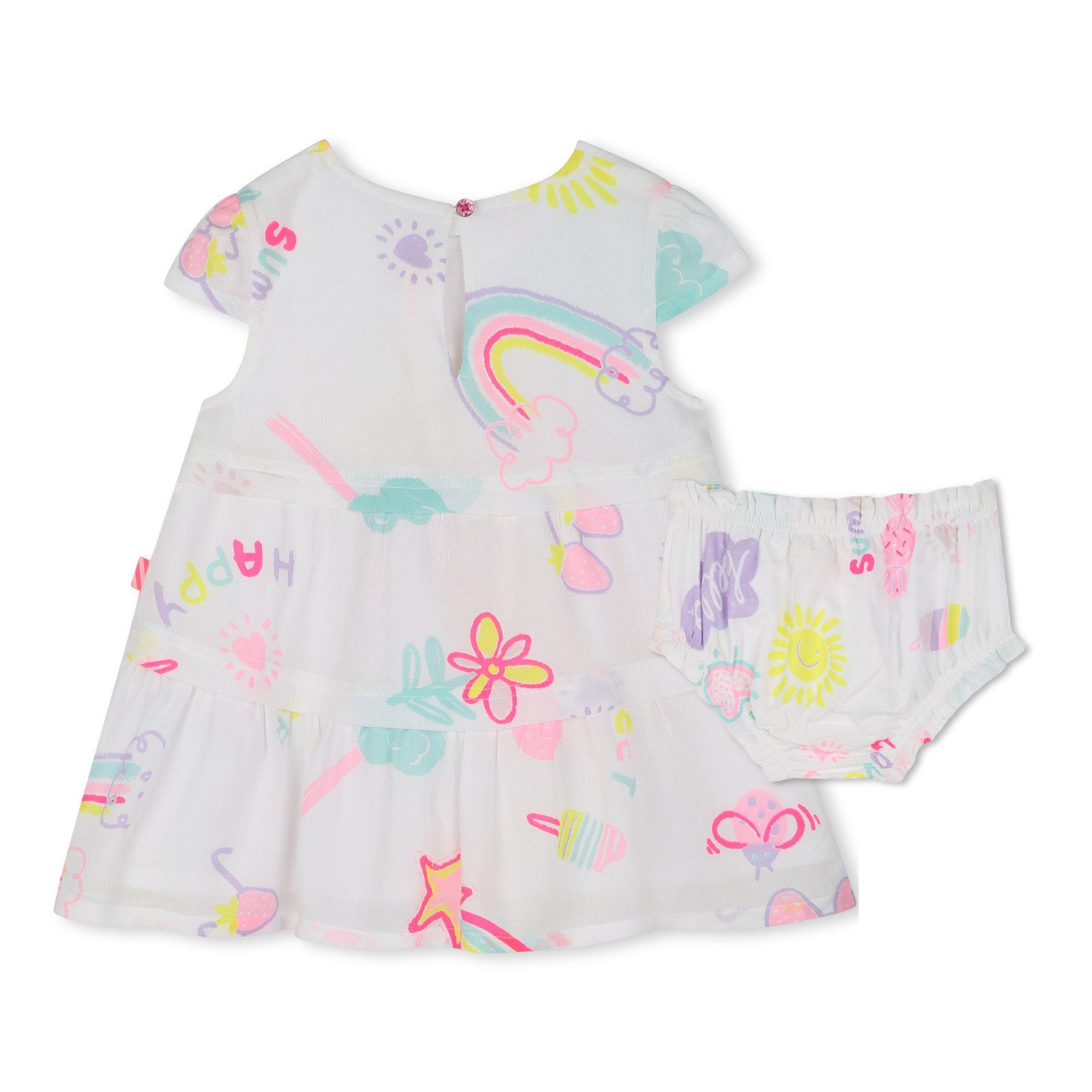 White 10P - Billieblush - Kids' Print Smock Dress - 2
