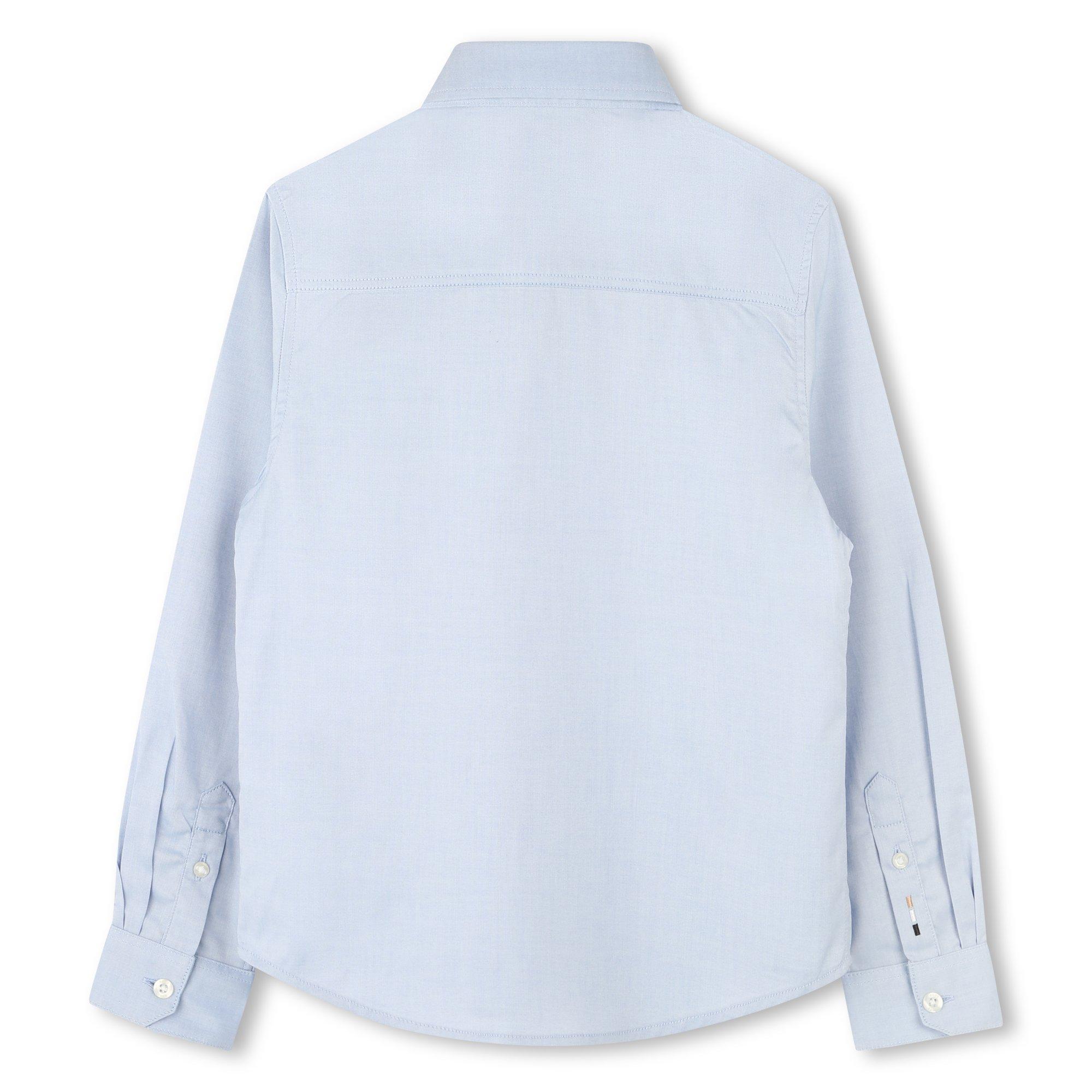 Pale Blue - Boss - Kids' Long Sleeve Plain Shirt - 2