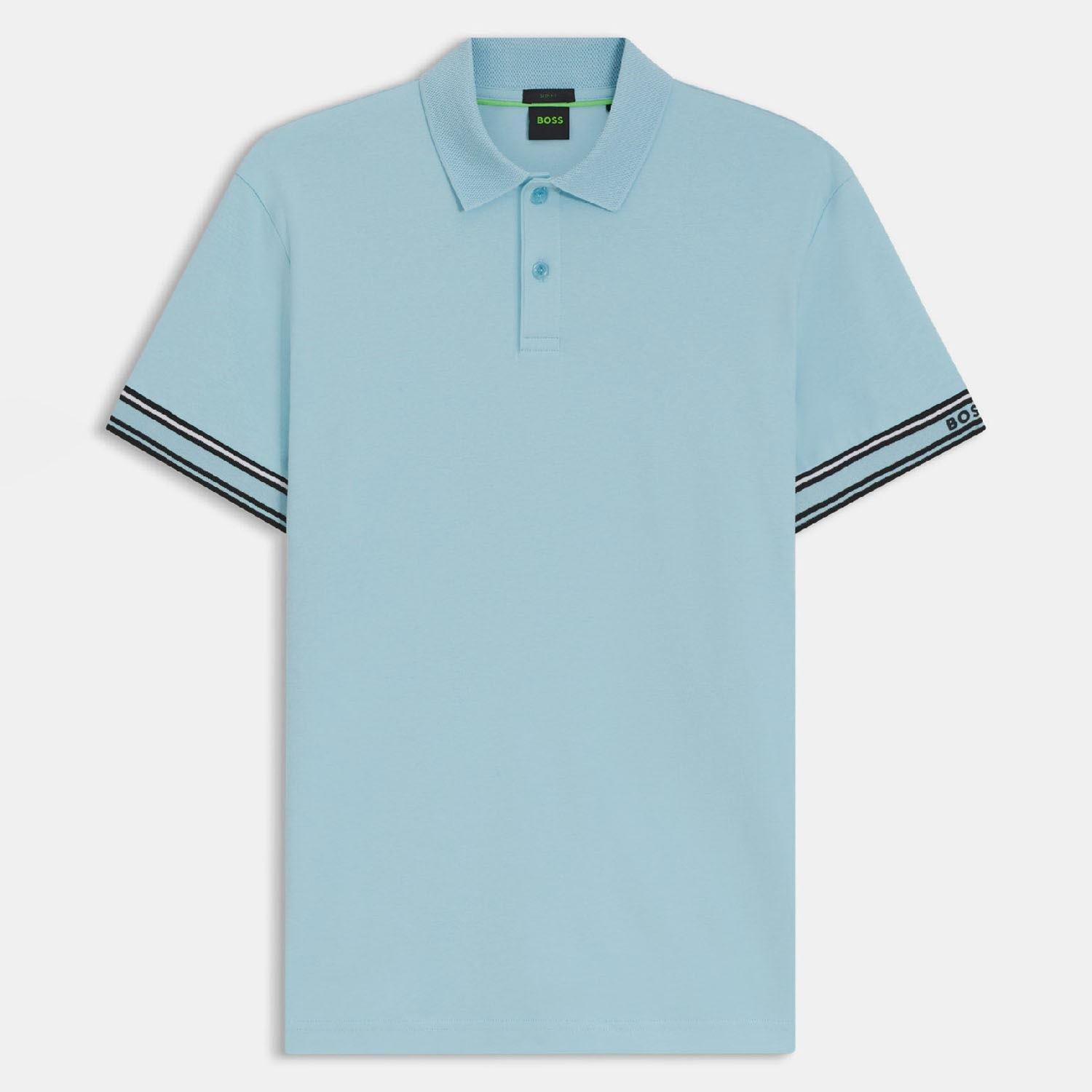 Boss Zone Stripe Cuff Polo Shirt
