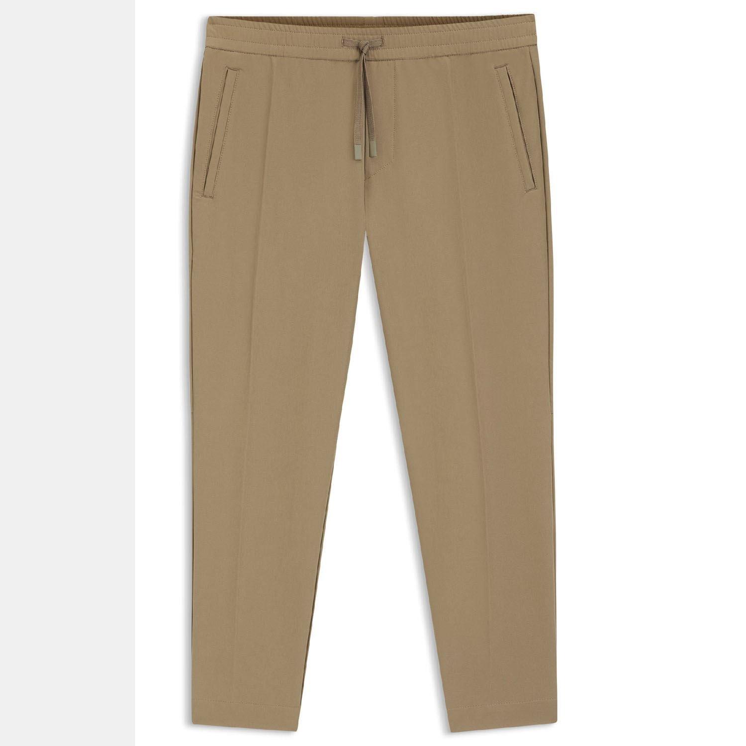 Green - Boss - T Flex Tapered-Fit Trousers - 1