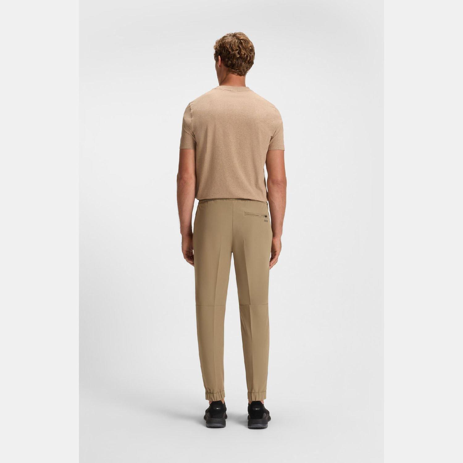 Green - Boss - T Flex Tapered-Fit Trousers - 5
