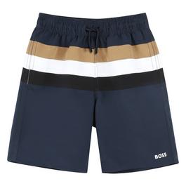 Boss Stripe Swim Juniors