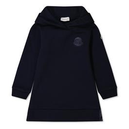 Moncler Hooded Logo Dress Girls