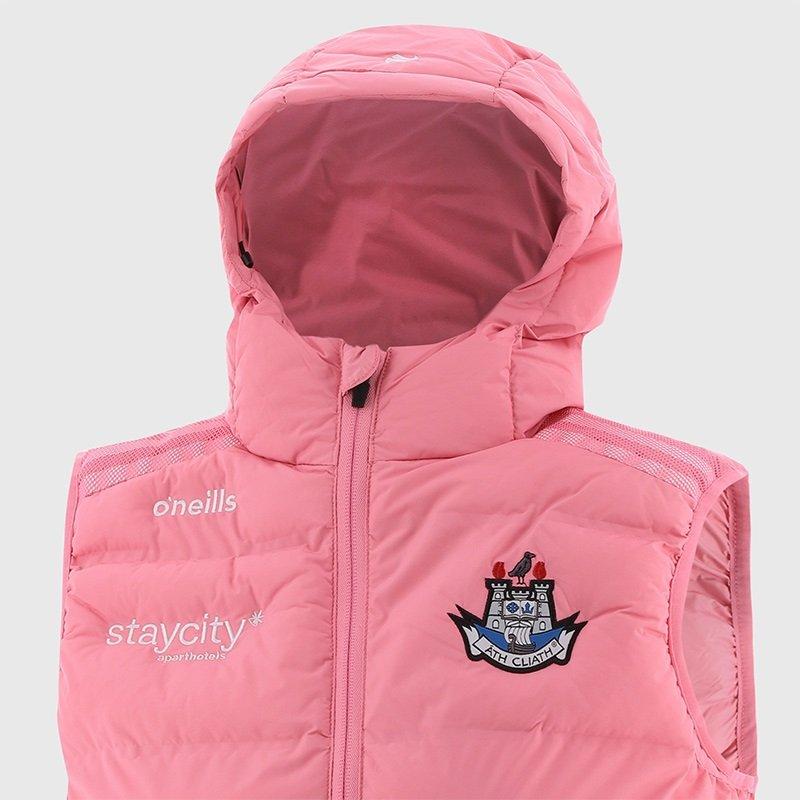 Pink/White/Pink - ONeills - Nepal Dublin GAA Padded Gilet - 2