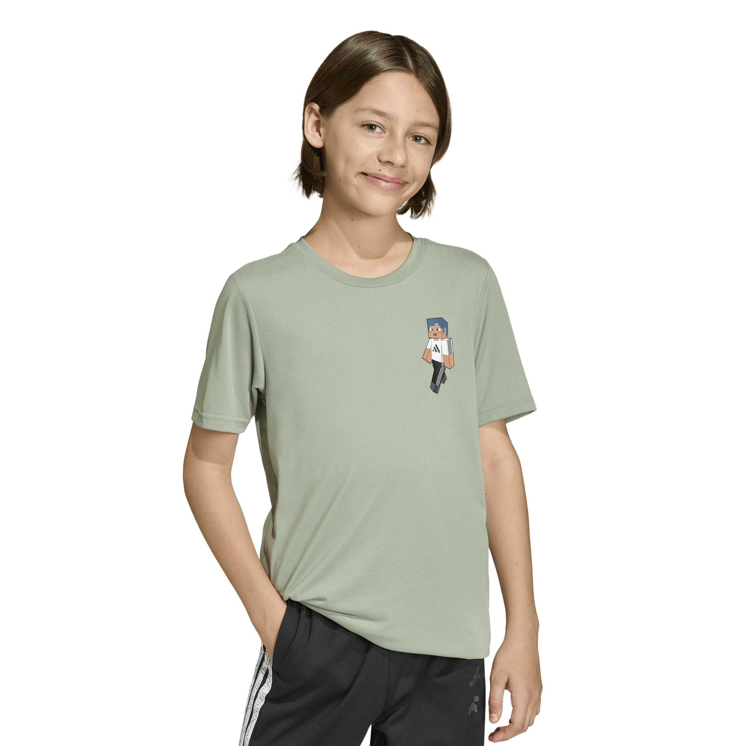 zilvergroen - adidas - adidas Minecraft Training T- Shirt - 2