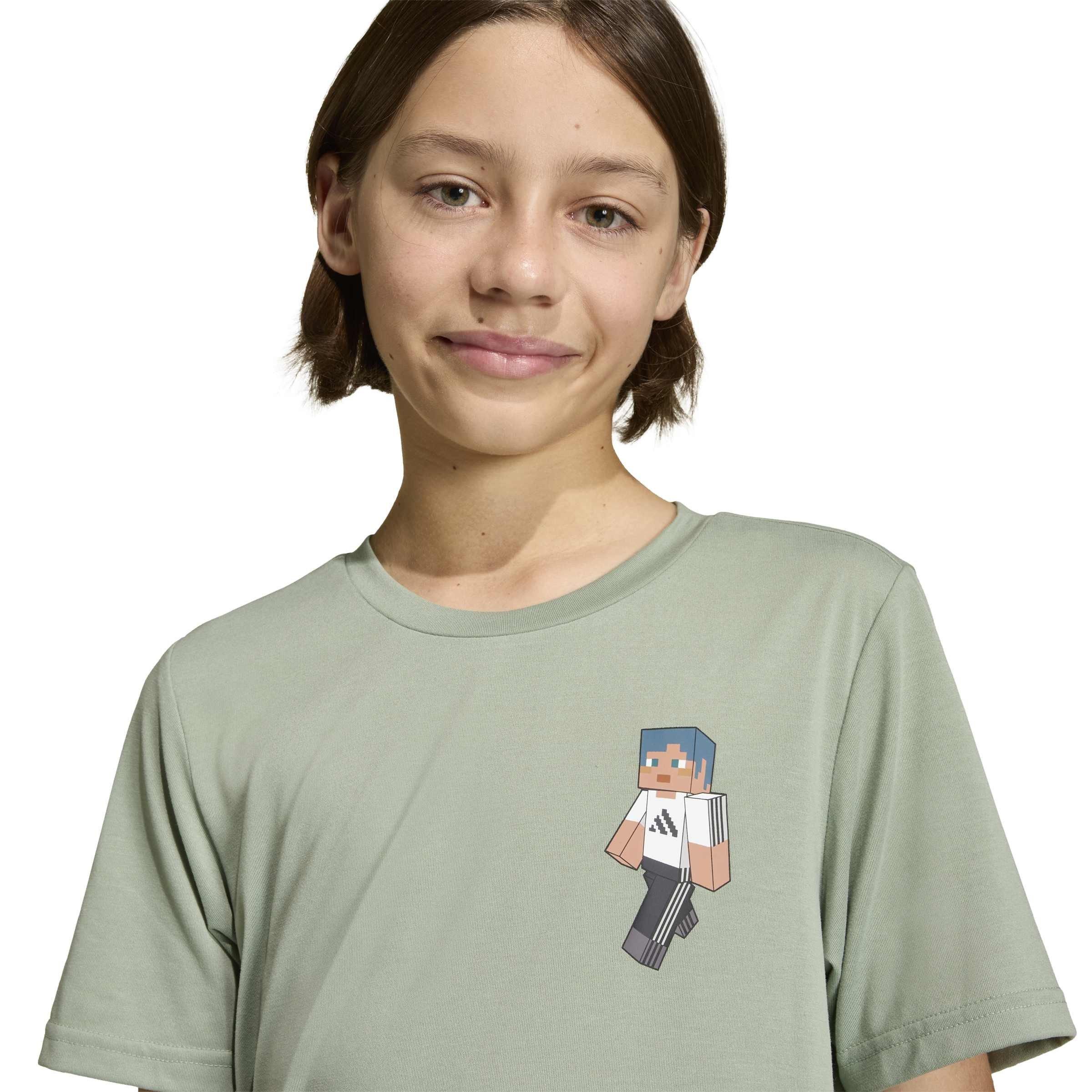 zilvergroen - adidas - adidas Minecraft Training T- Shirt - 4