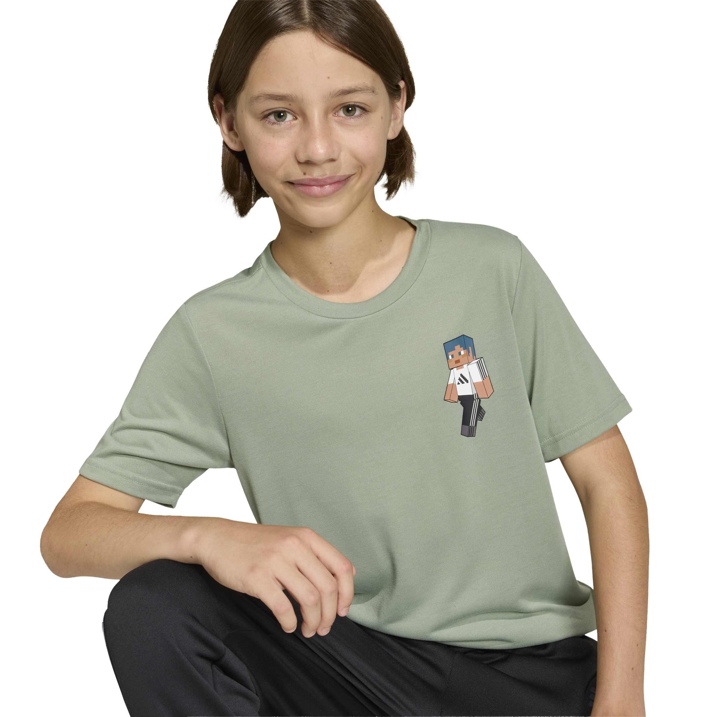 zilvergroen - adidas - adidas Minecraft Training T- Shirt - 5