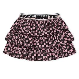 Off White Kids Poplin Skirt, Fabric Design