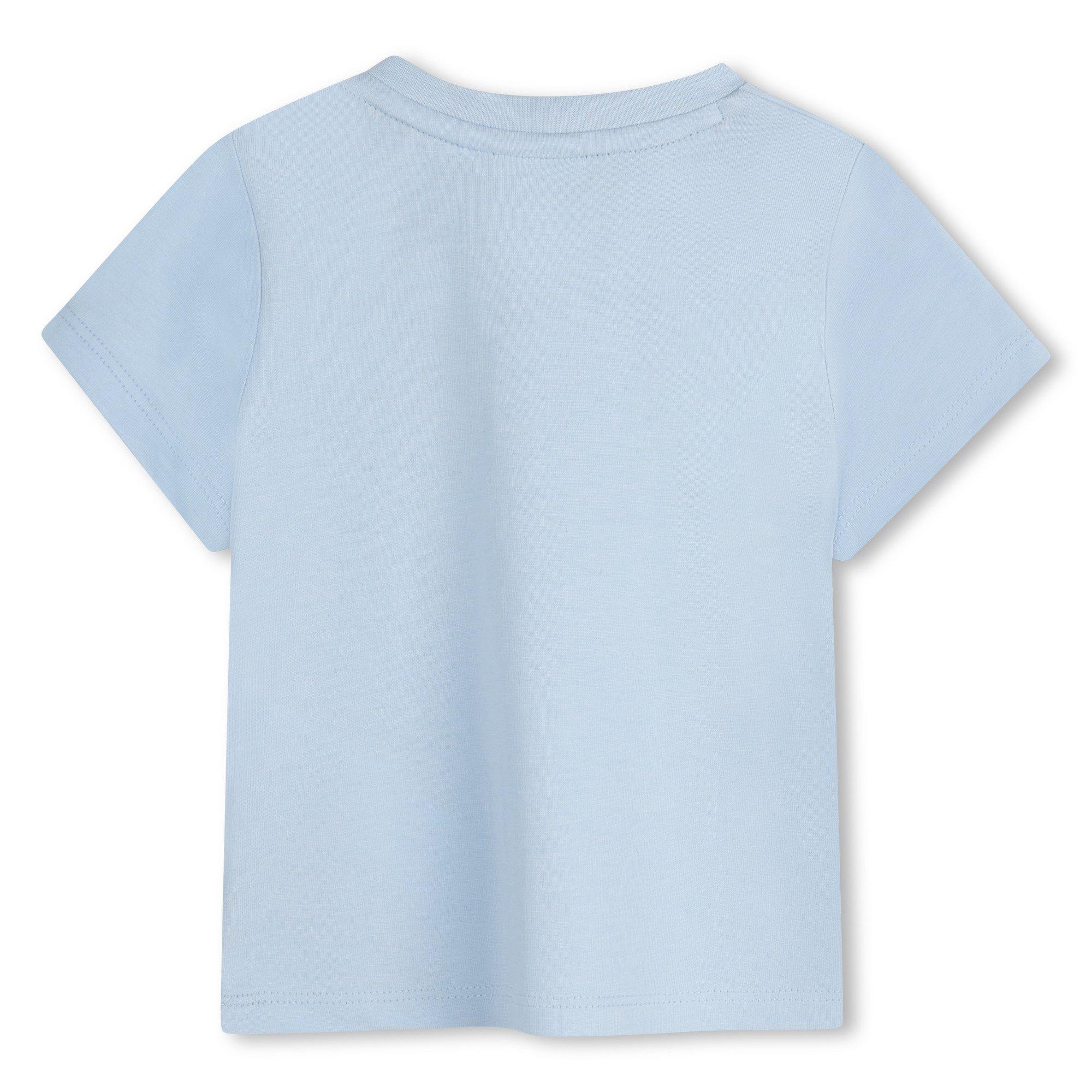 Prsn Blue 887 - Boss - Kids' Multi Logo Soft Fabric T-Shirt - 2