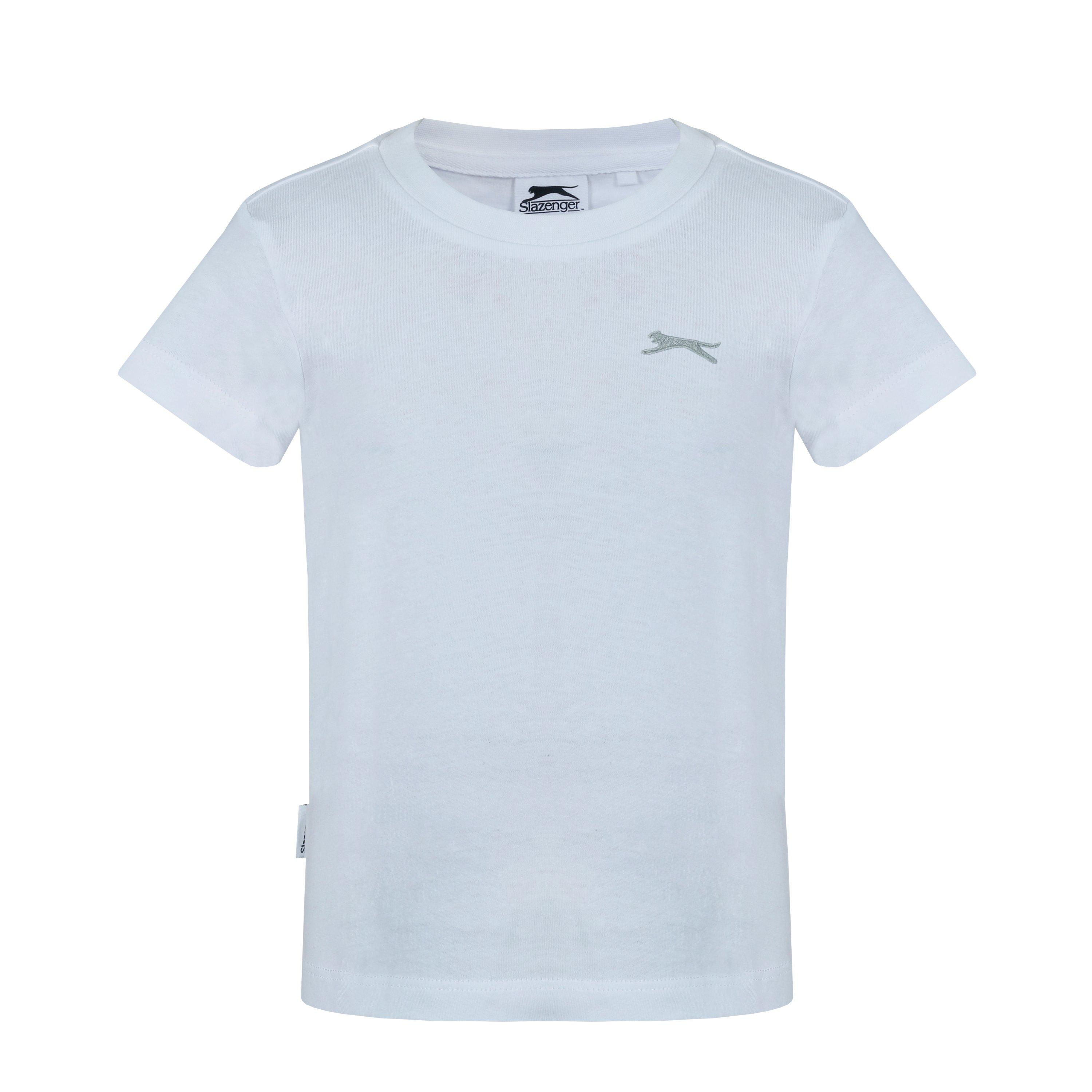 Wht/Gry/Blk - Slazenger - 3 Pack Plain Tee Infants - 4