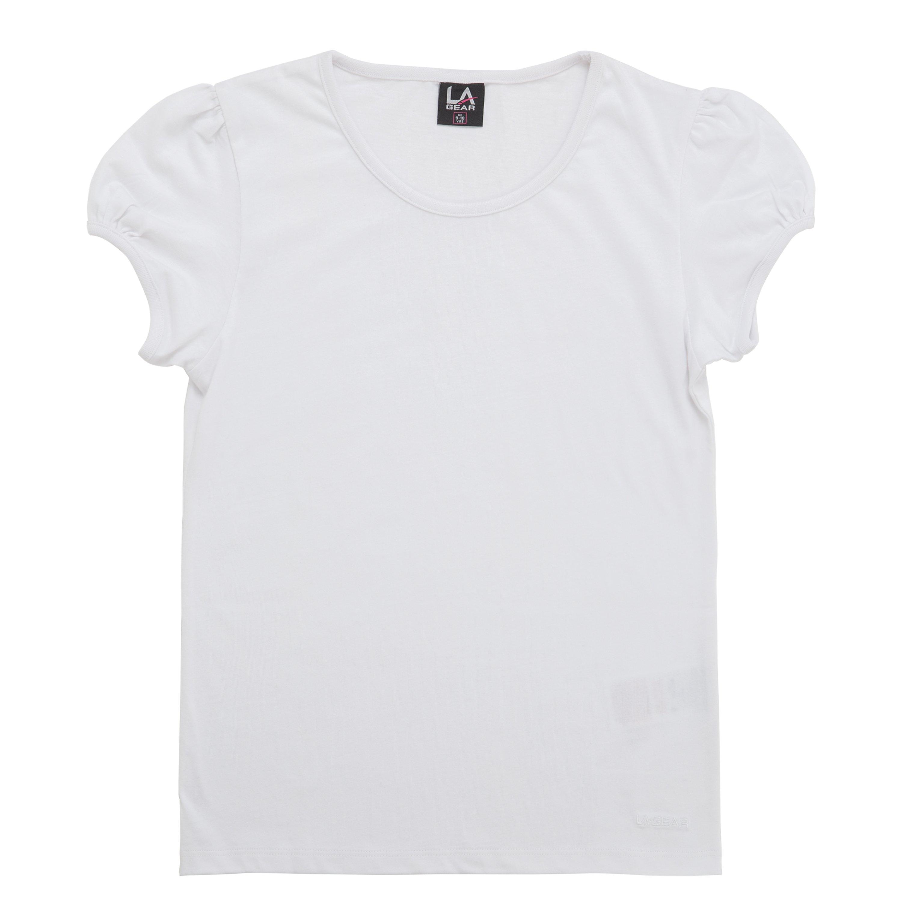 White - LA Gear - 2 Pack PE T Shirts Junior Girls - 3