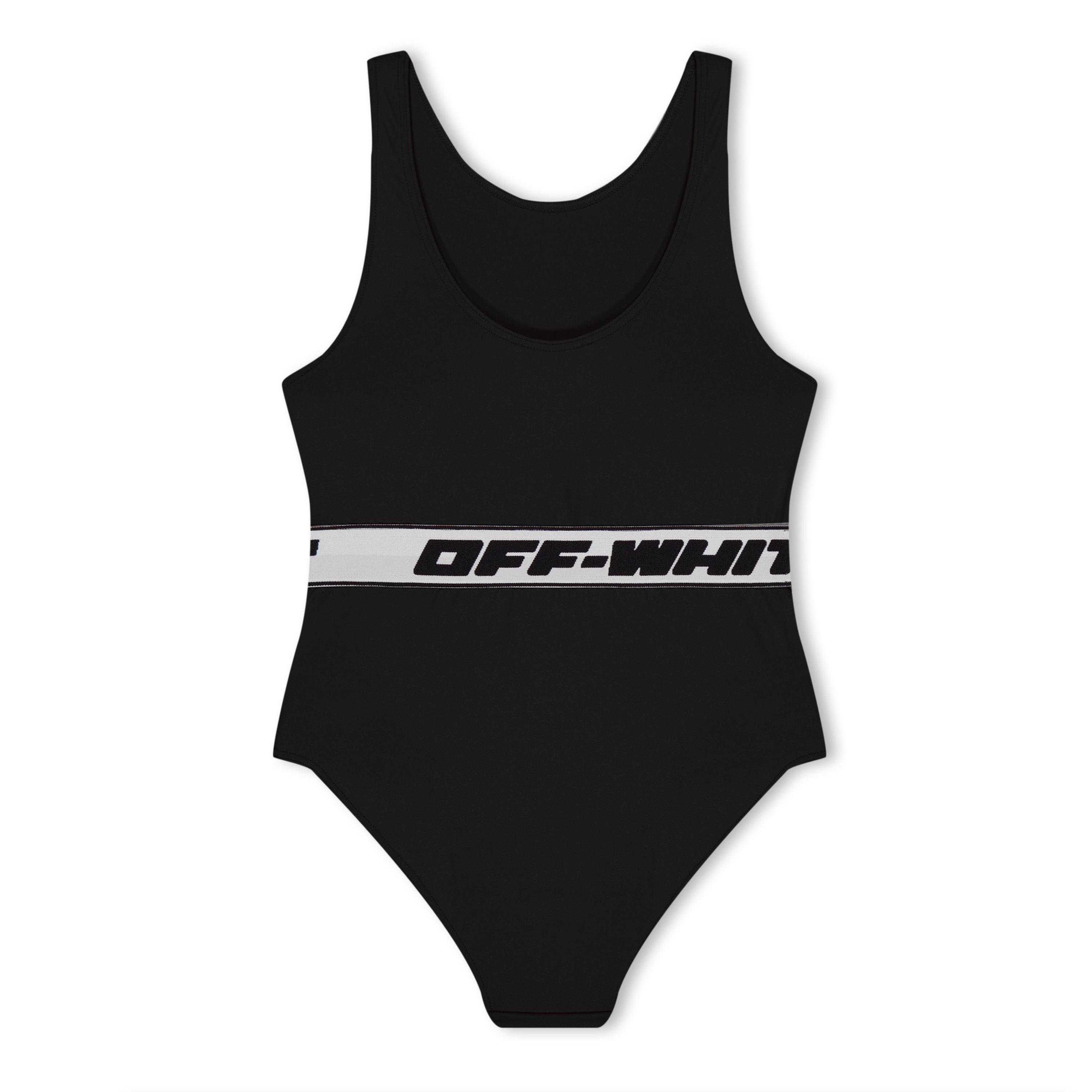 Noir/Noir - Off White - Kids Logo Swimsuit - 2