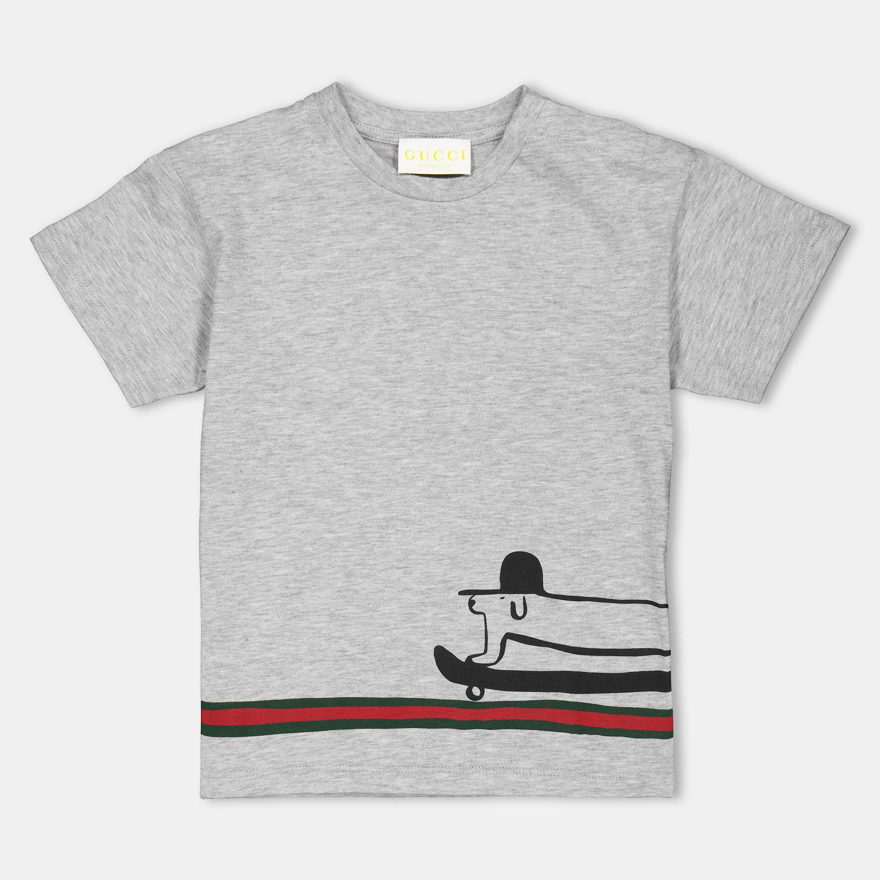 Grey 1183 - Gucci - Unisex Regular Fit Kids T-Shirt - 1