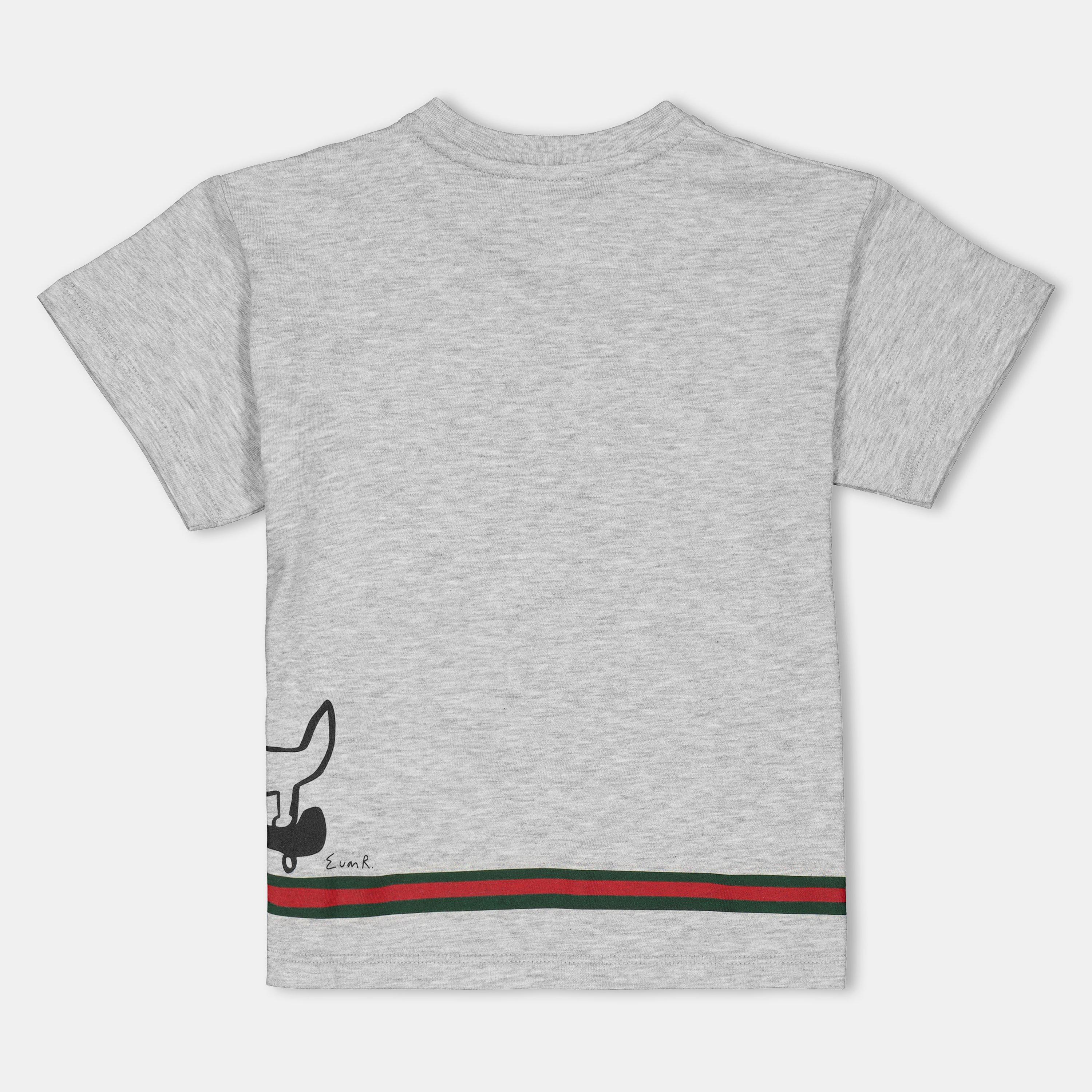 Grey 1183 - Gucci - Unisex Regular Fit Kids T-Shirt - 2