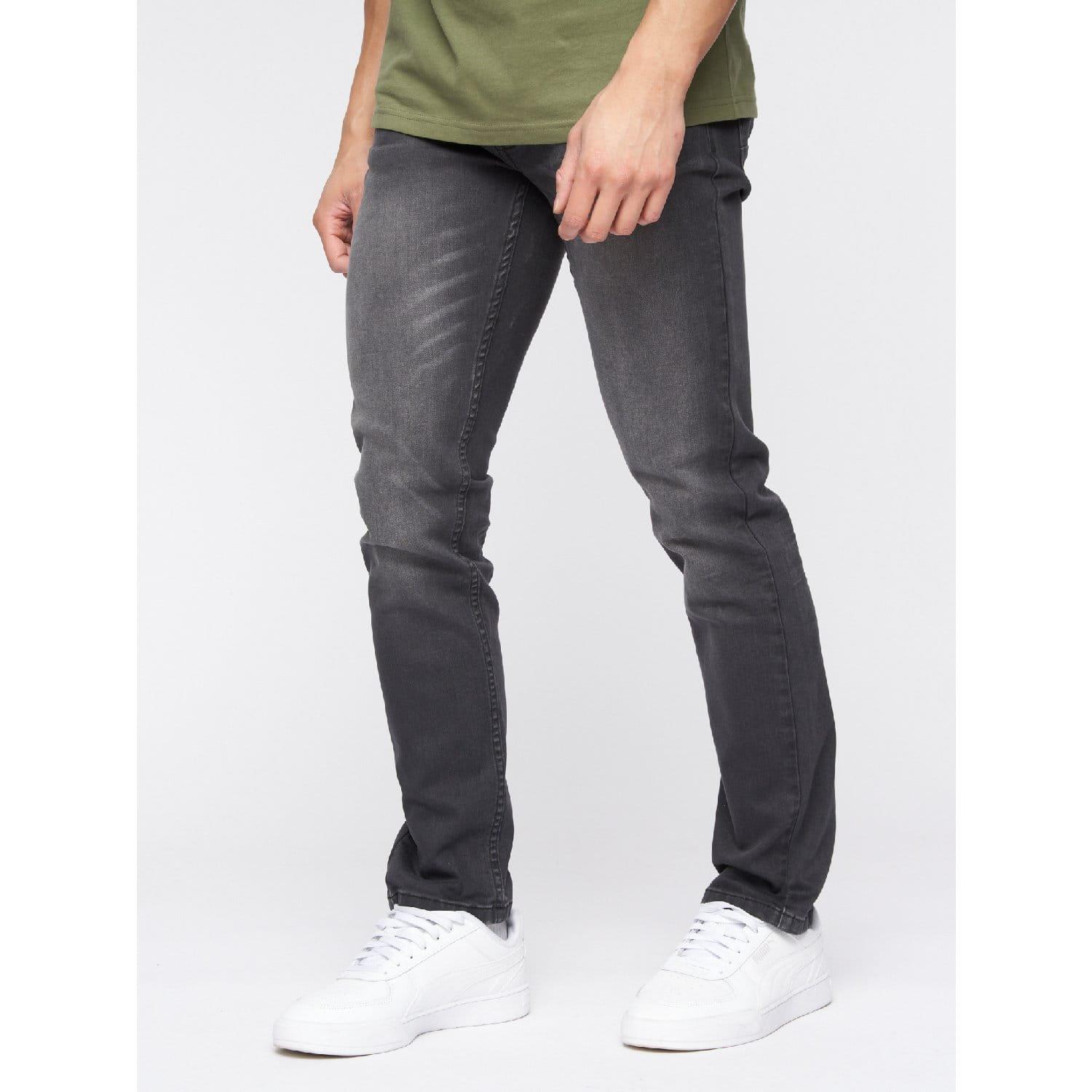 Grey - Crosshatch - Malcom Slim-Fit Jeans - 1