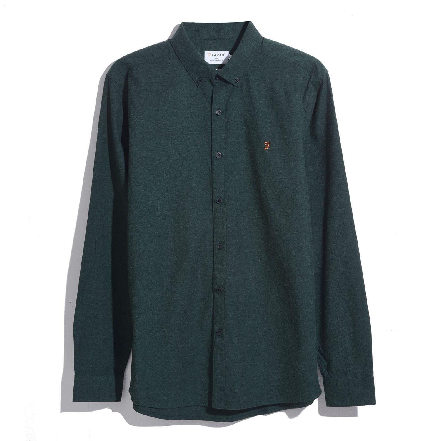Green - Farah - Steen Slim-Fit Shirt