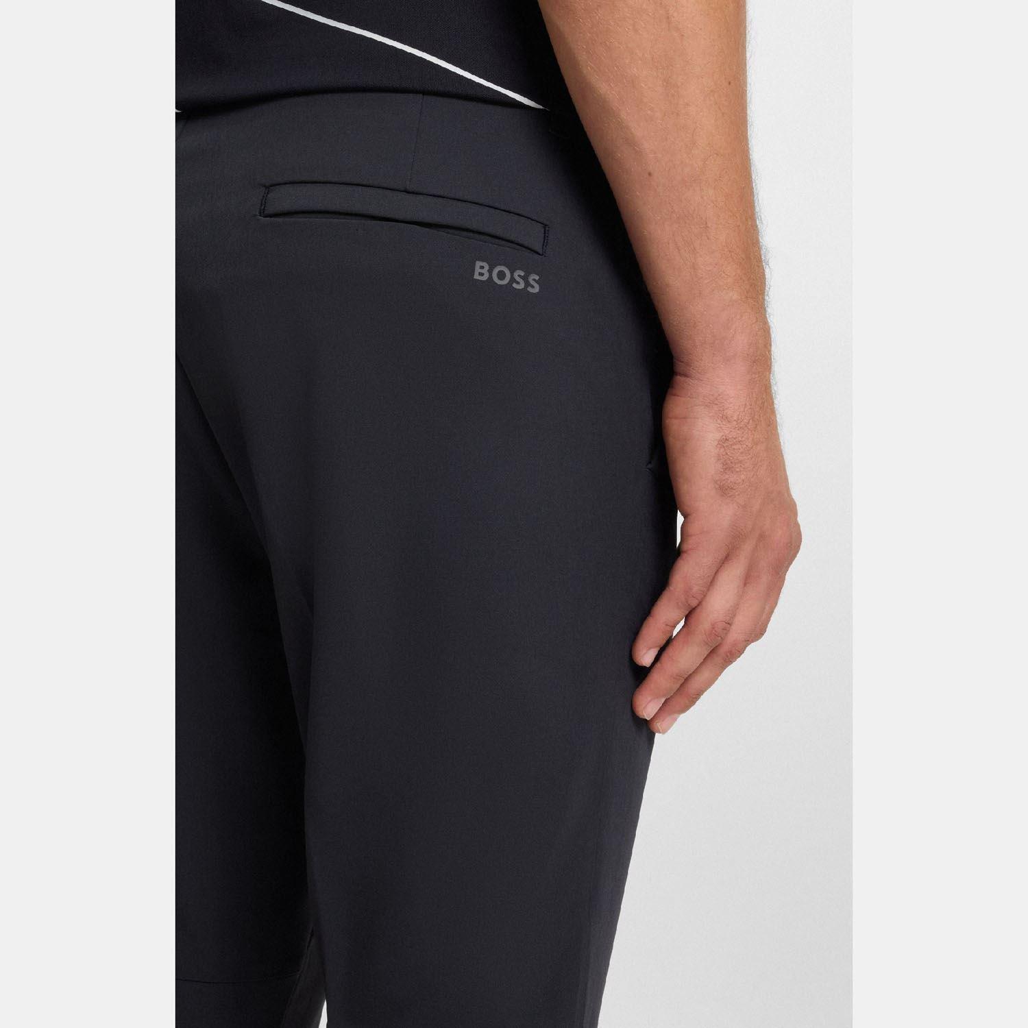 Dark Blue - Boss - T Commuter Regular-Fit Trousers - 3