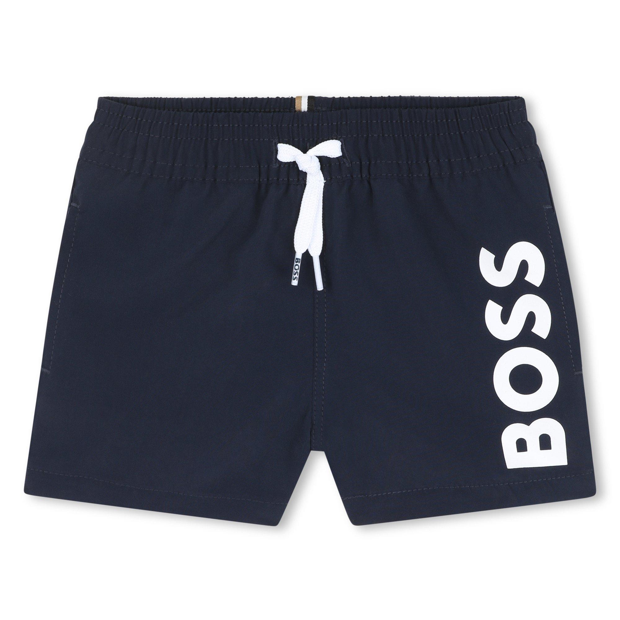 Marineblauw 849 - Boss - Kids Logo Swimshorts - 1