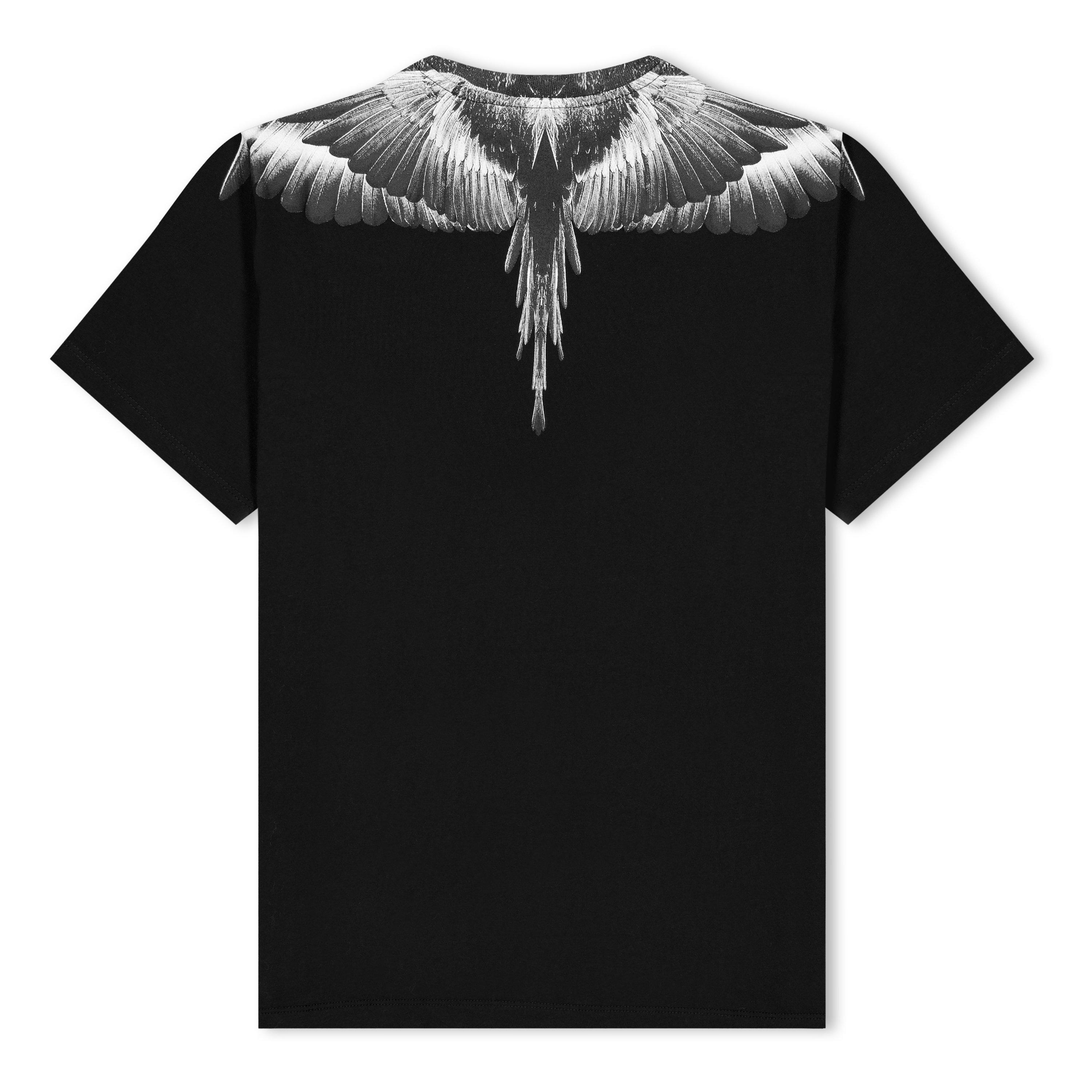 Black/Grey - Marcelo Burlon - Kids' Icon Wings Regular Fit T-Shirt - 2