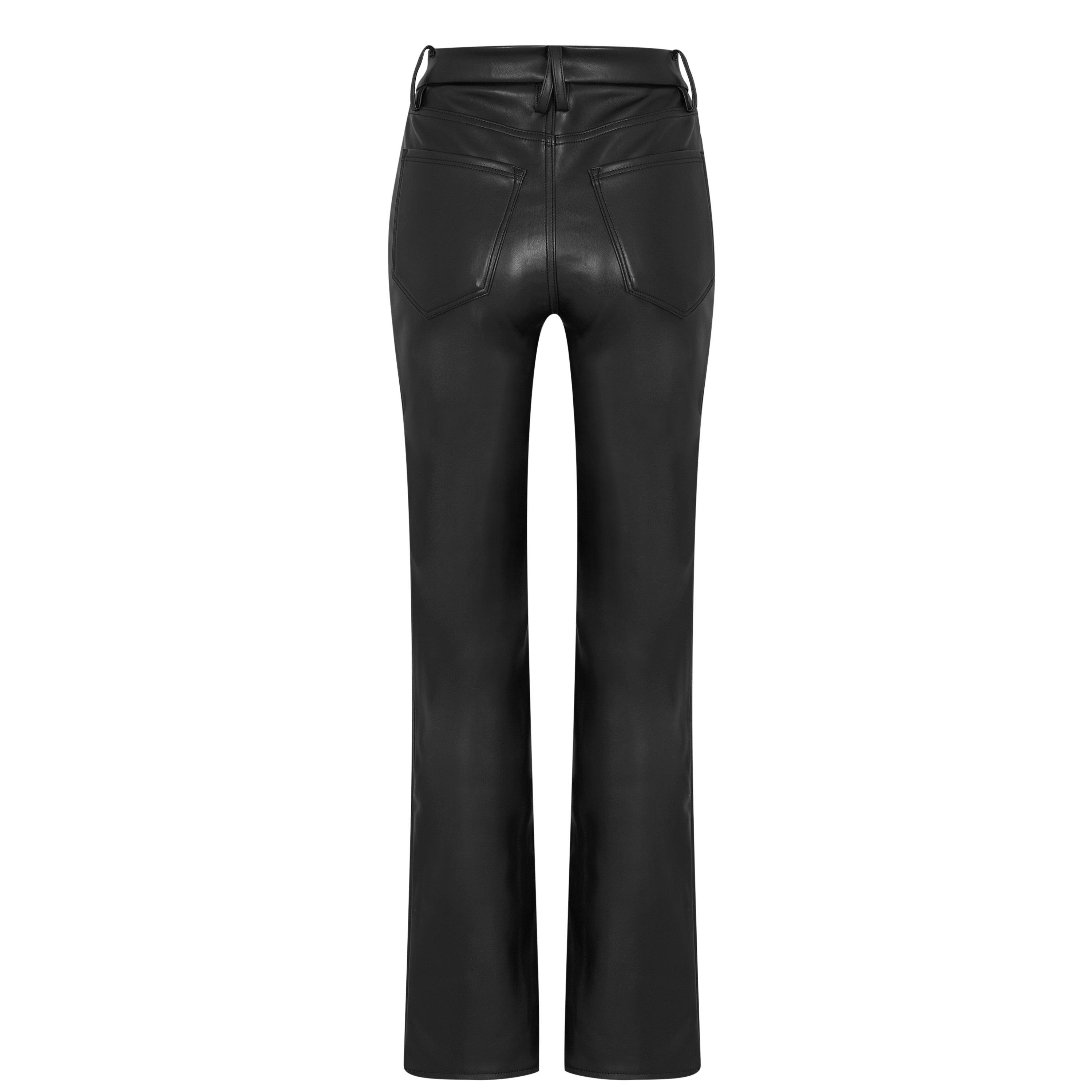 Black001 - Good American - Better Than Leather Good 90s Trousers - 6