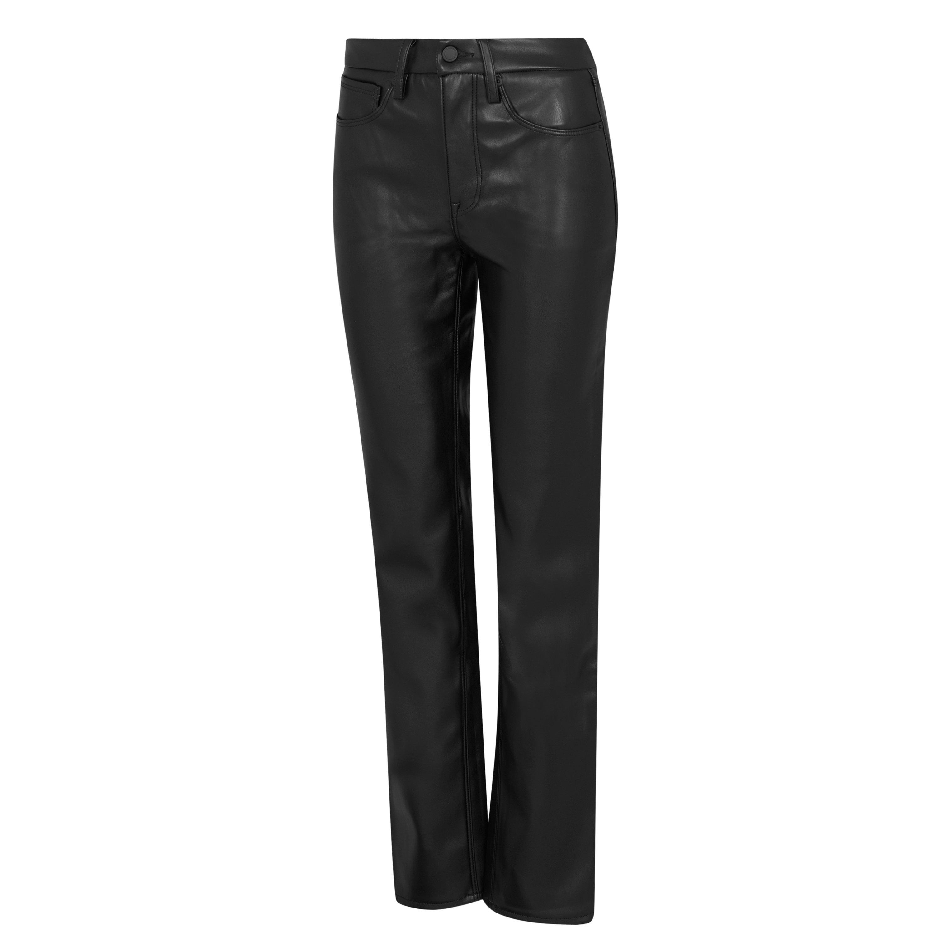 Black001 - Good American - Better Than Leather Good 90s Trousers - 7
